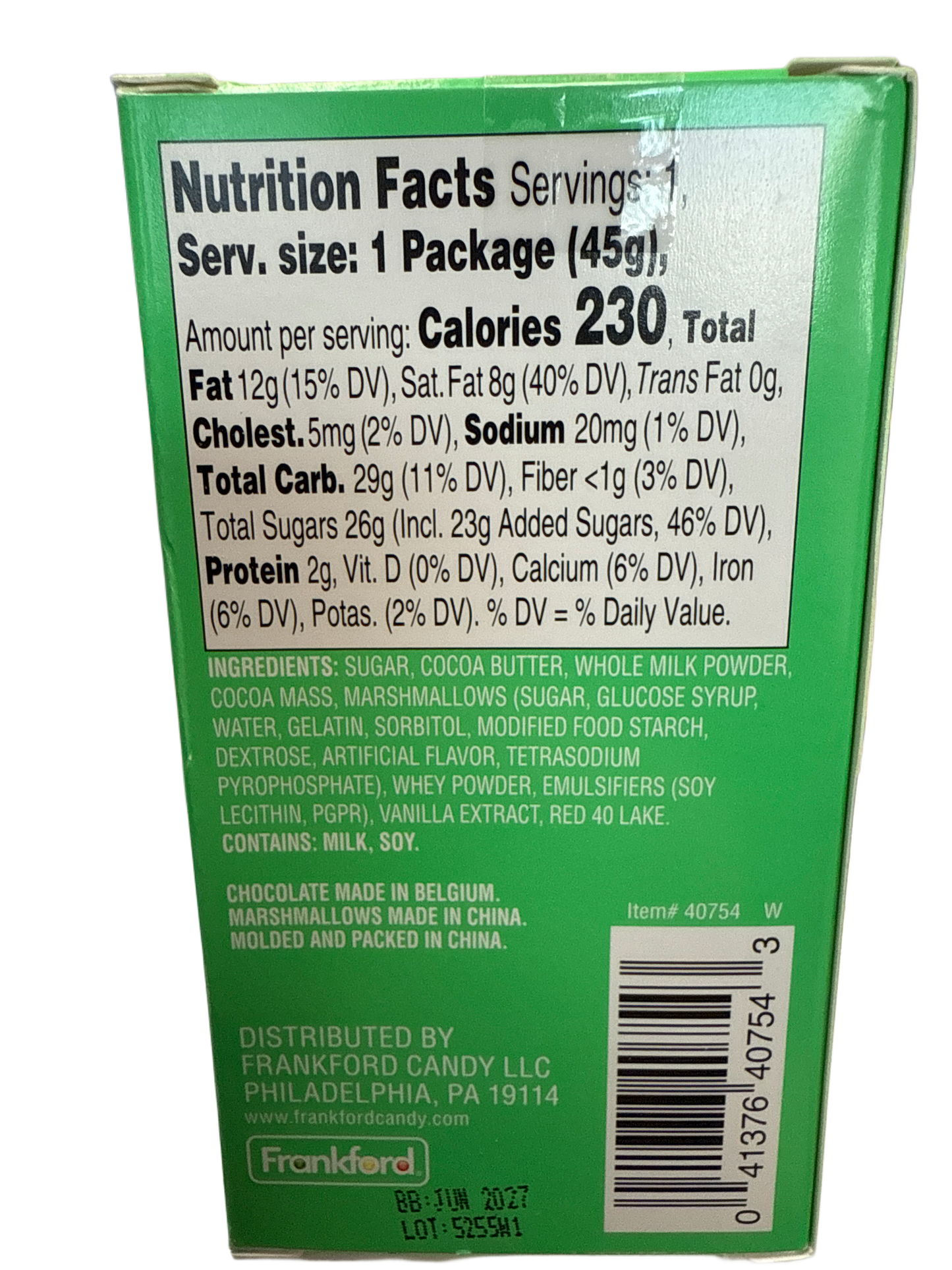 Frankford Weihnachtsmann Belgische Heiße Schokolade Bombe 45G - U.S. Ausgabe