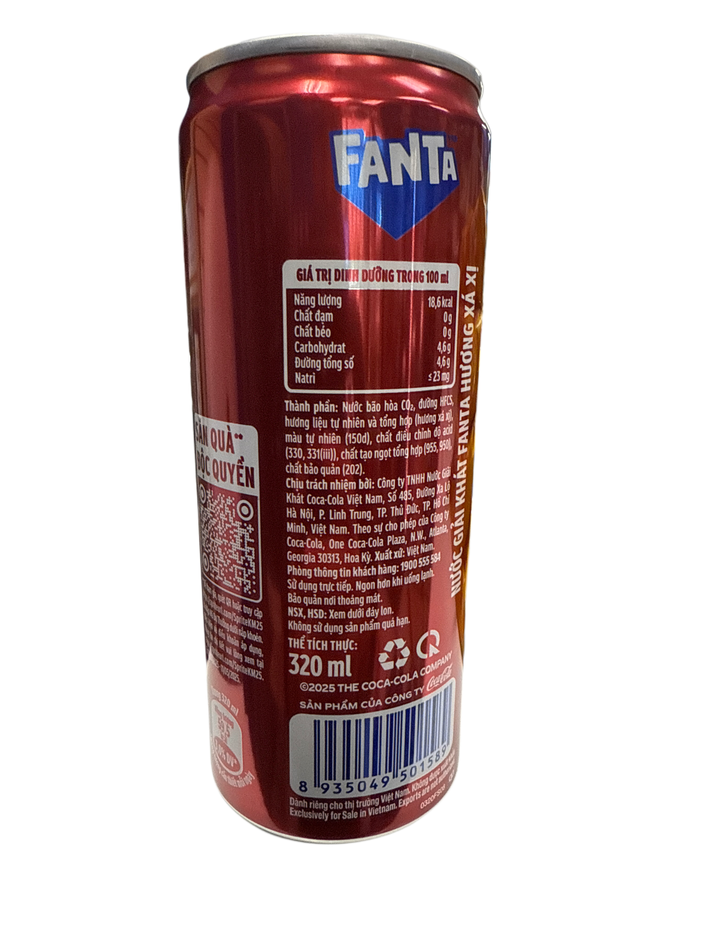 Fanta Sarsi Huöng Xà Xi 320ML