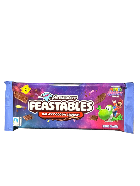 Feastables Super Mario Galaxy Cocoa Crunch Chocolate 60G - U.S Edition