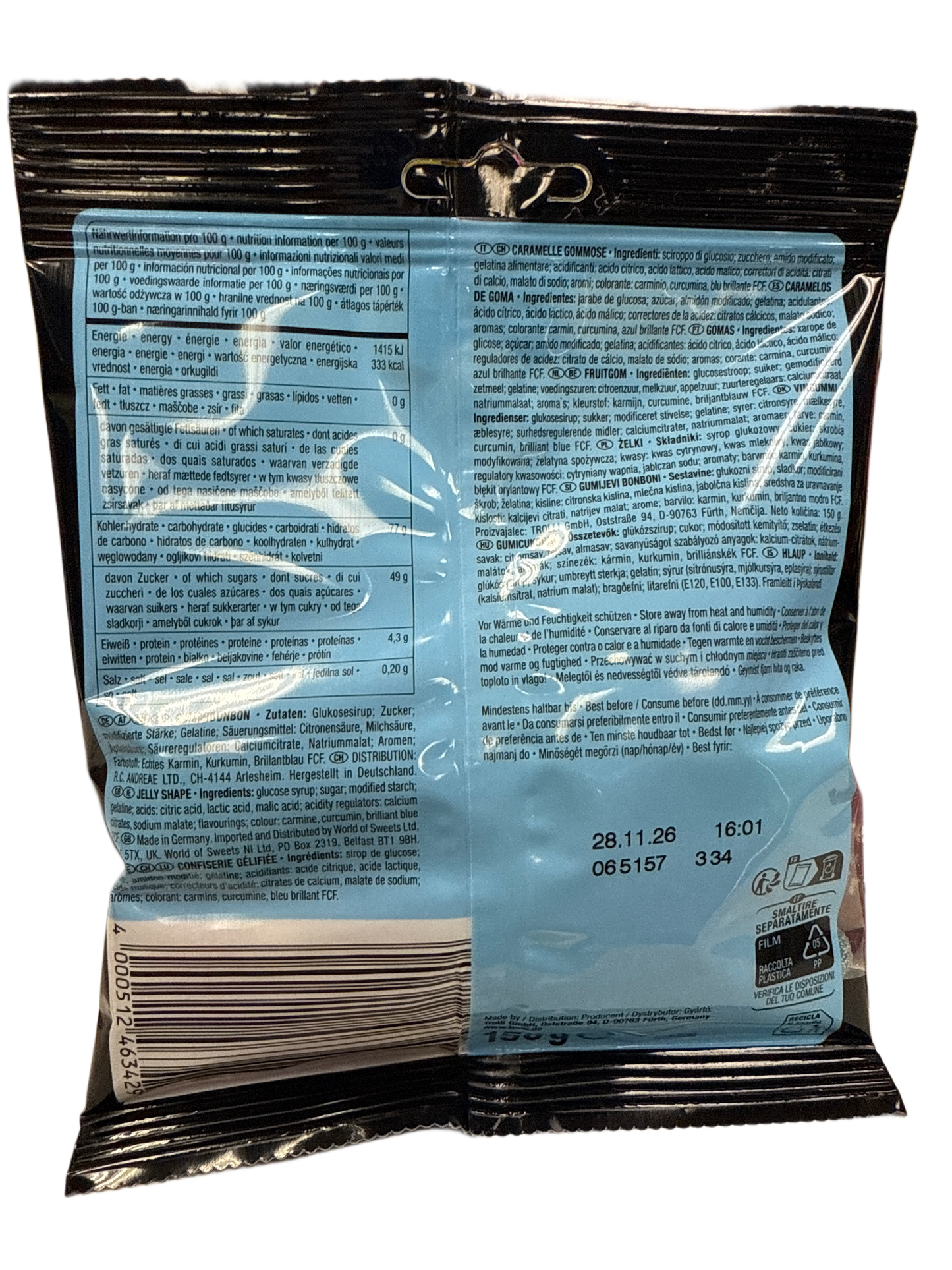 Trolli Sour Gummy Worms 150G - German Edition