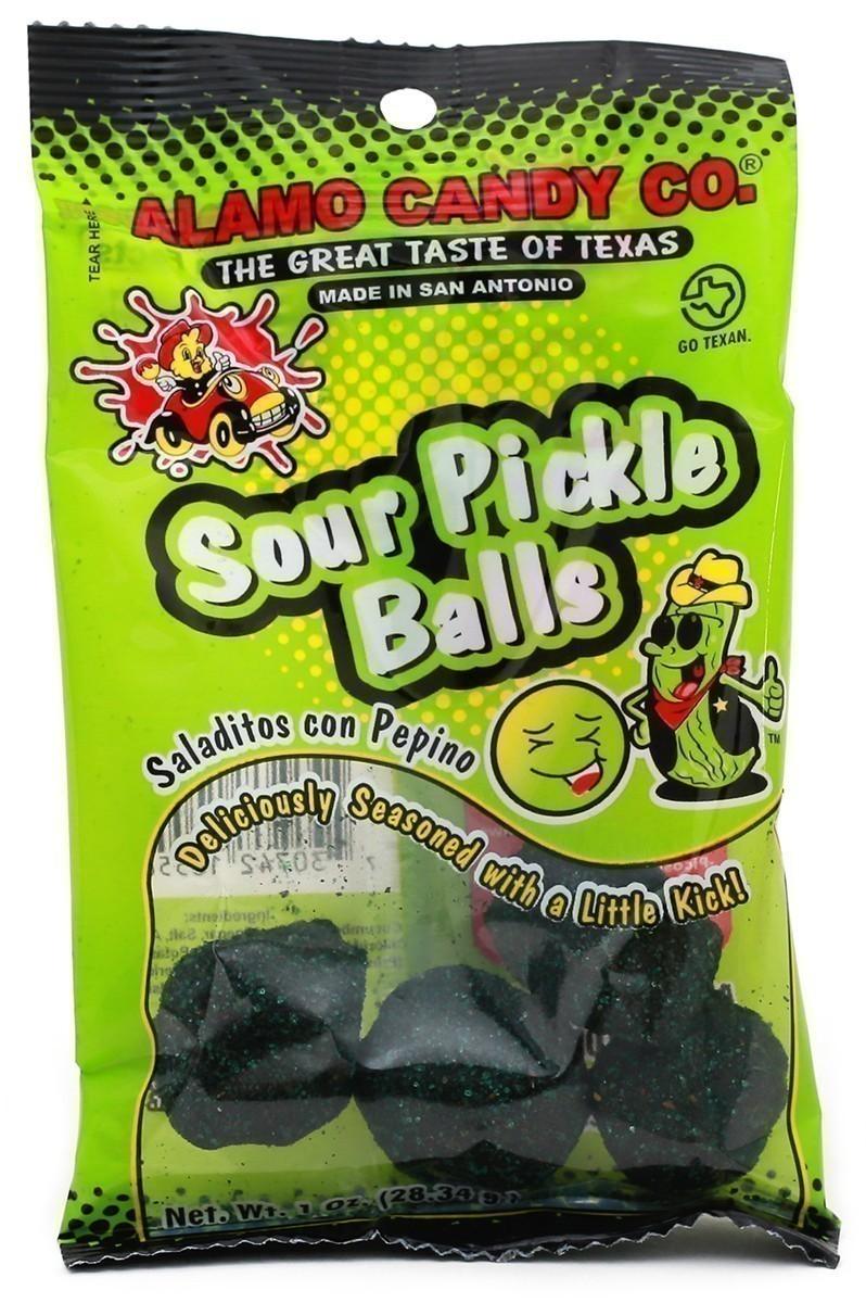 Alamo Candy - Sour Pickle Balls 10OZ - Extreme Snacks
