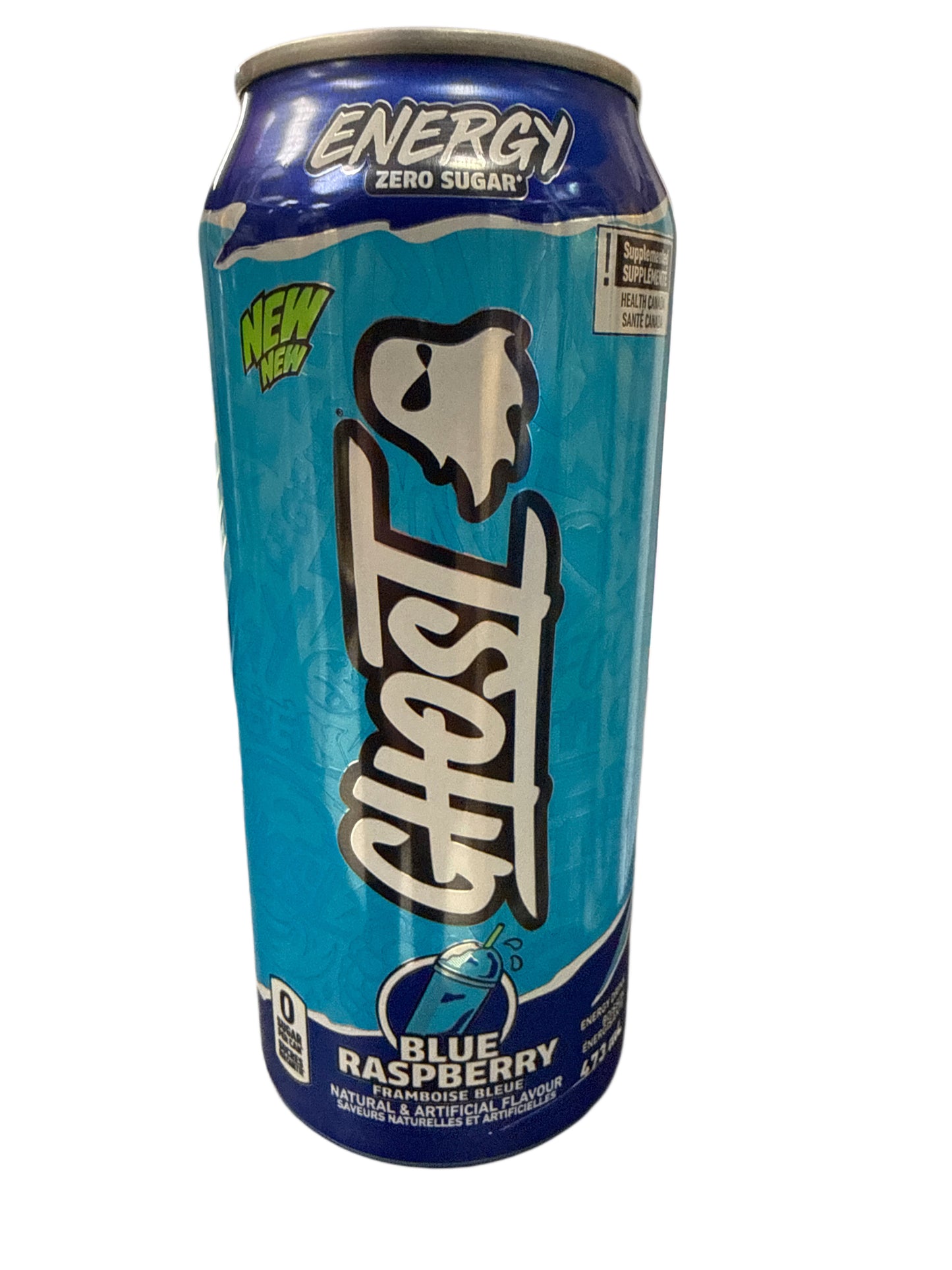 Ghost Zero Sugar Blue Raspberry Energy Drink 473ML - Canadian Edition