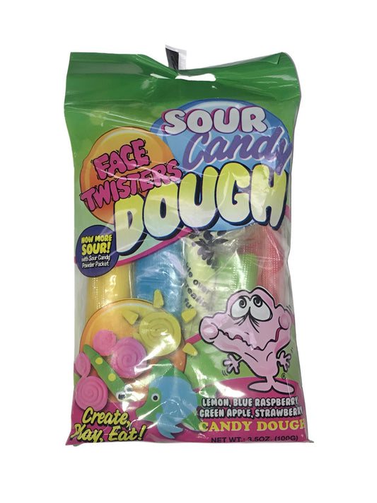 Face Twisters Sour Candy Dough Bag - Extreme Snacks