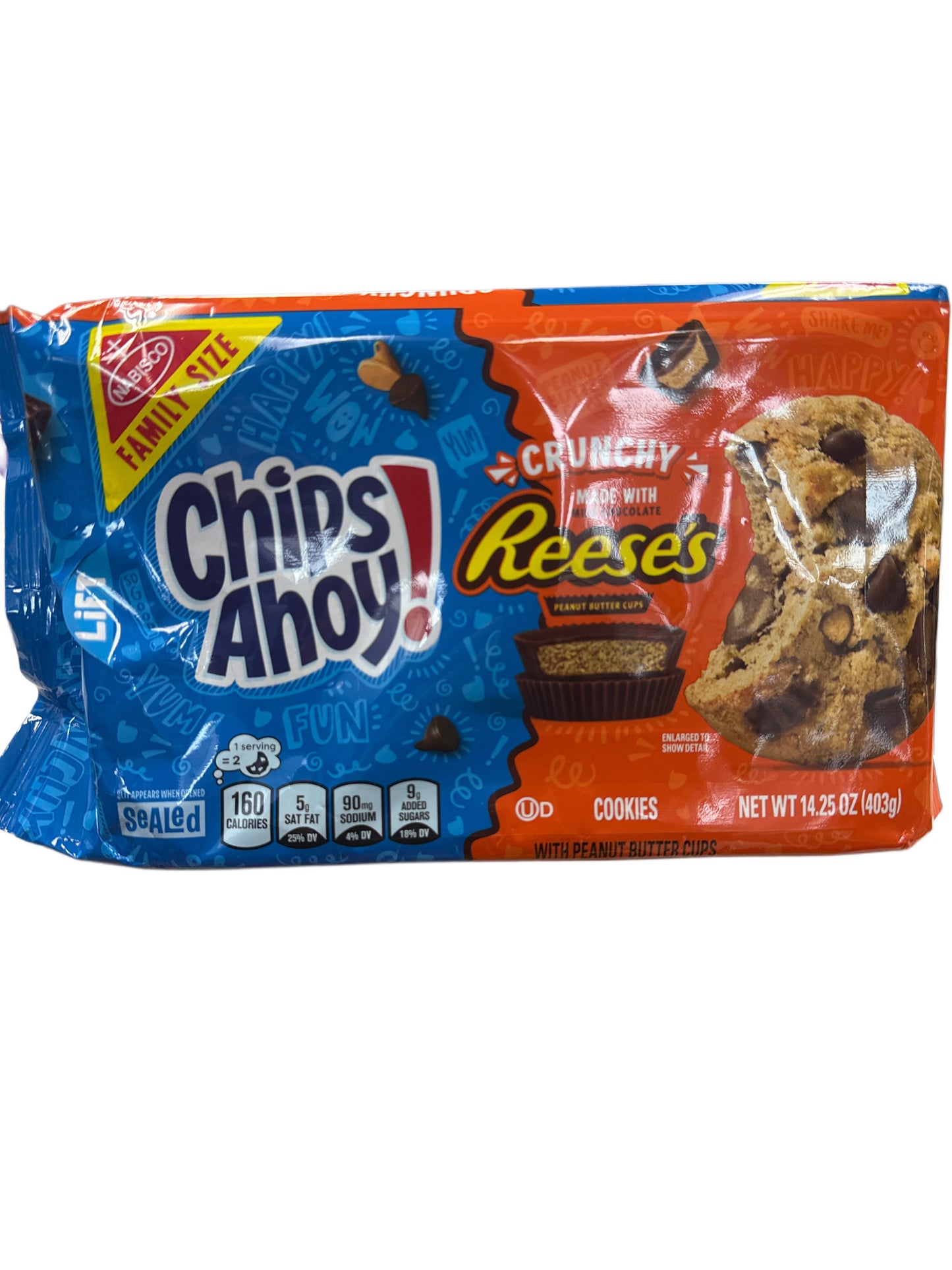 Chips Ahoy Crunchy Reeses Cookies 403G - U.S Edition