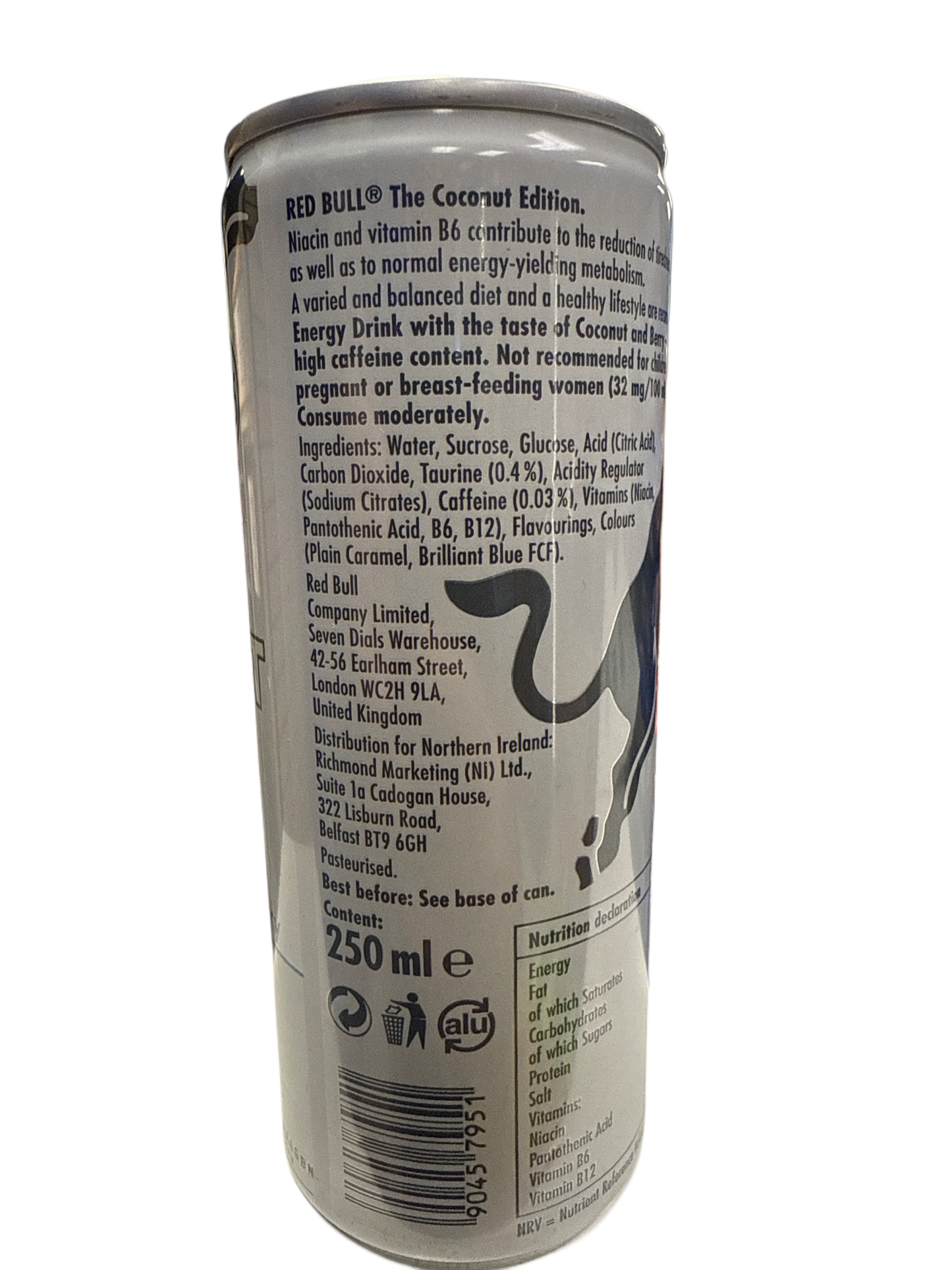 Redbull Coconut And Berry Flavour 250ML - U.K Edition