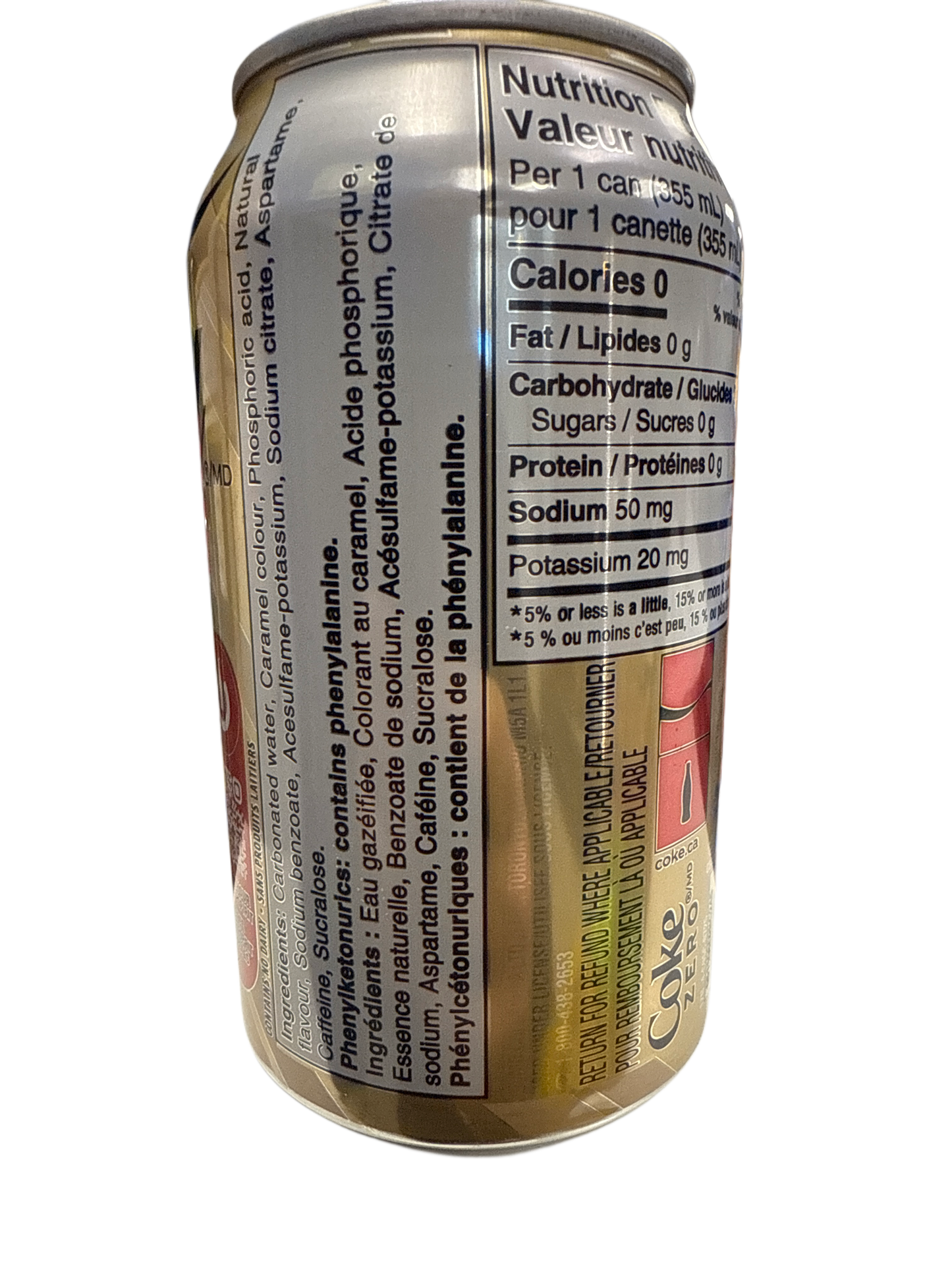 Coca Cola Feiertag Weihnachten Zero Zucker Cremige Vanille Dose 355ML - Kanadische Ausgabe