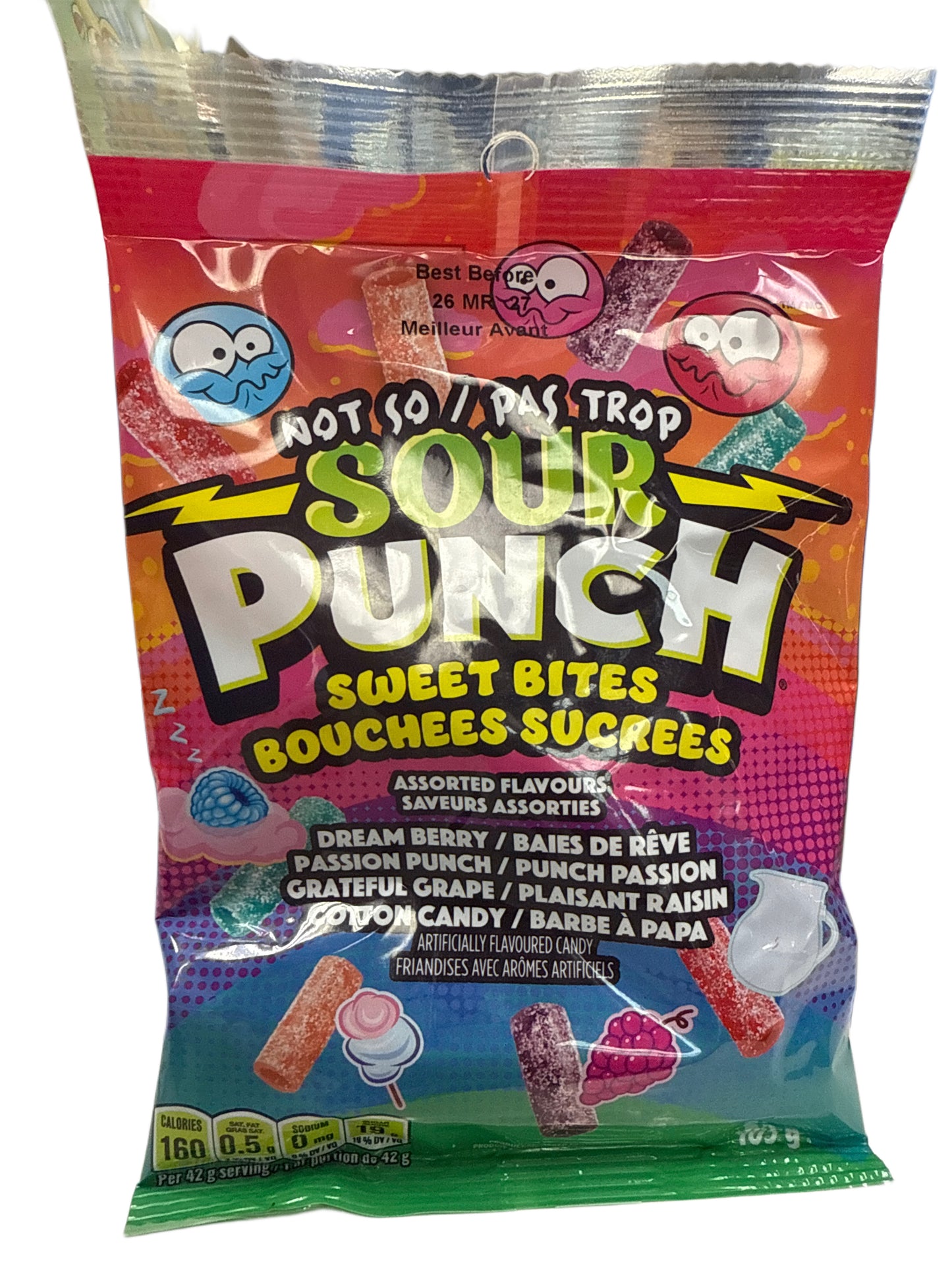 Sour Punch Not So Sour Sweet Bites 105G - U.S Edition