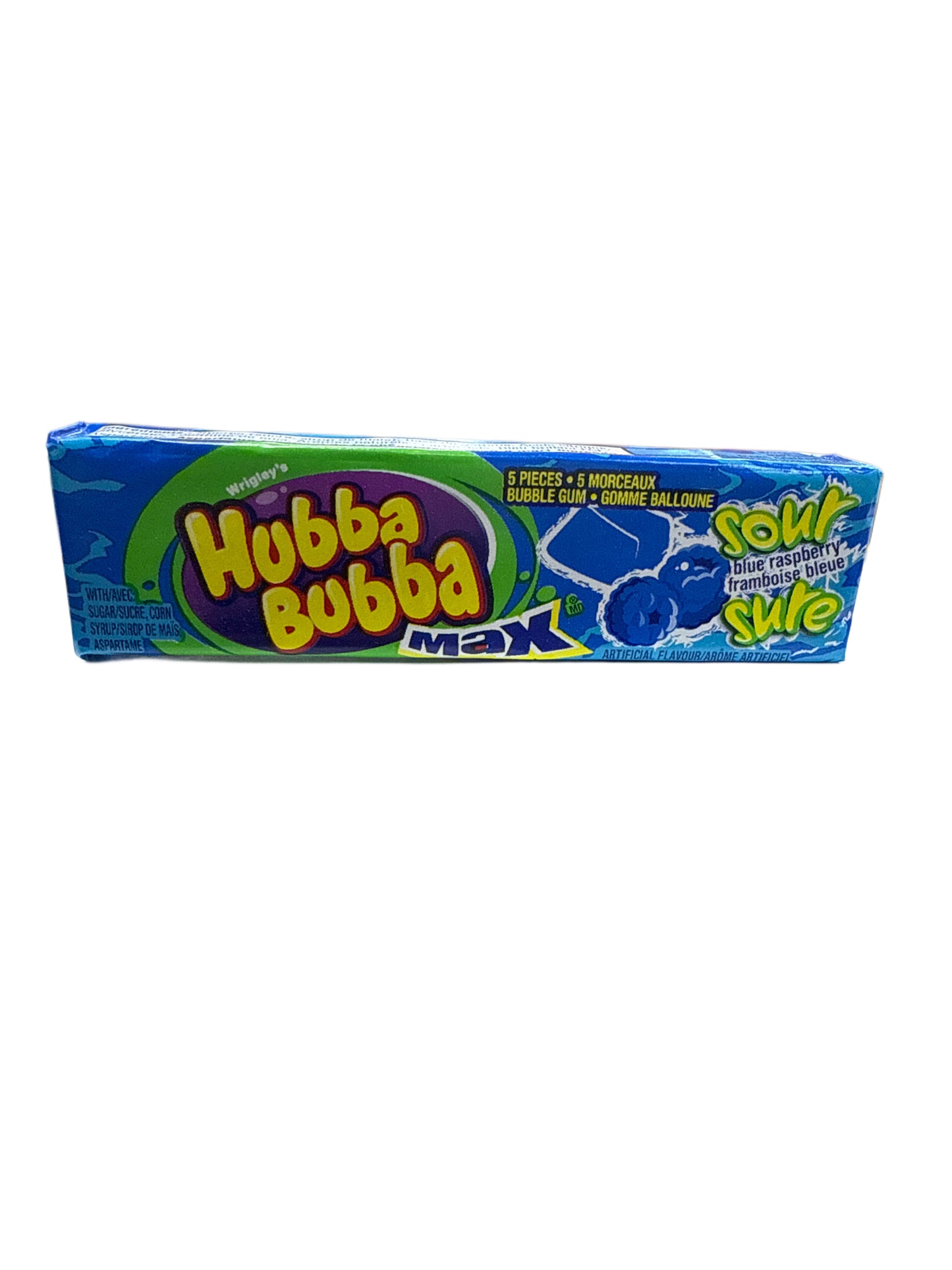 Hubba Bubba Max Sauer Blaue Himbeere 40G - Kanadische Ausgabe