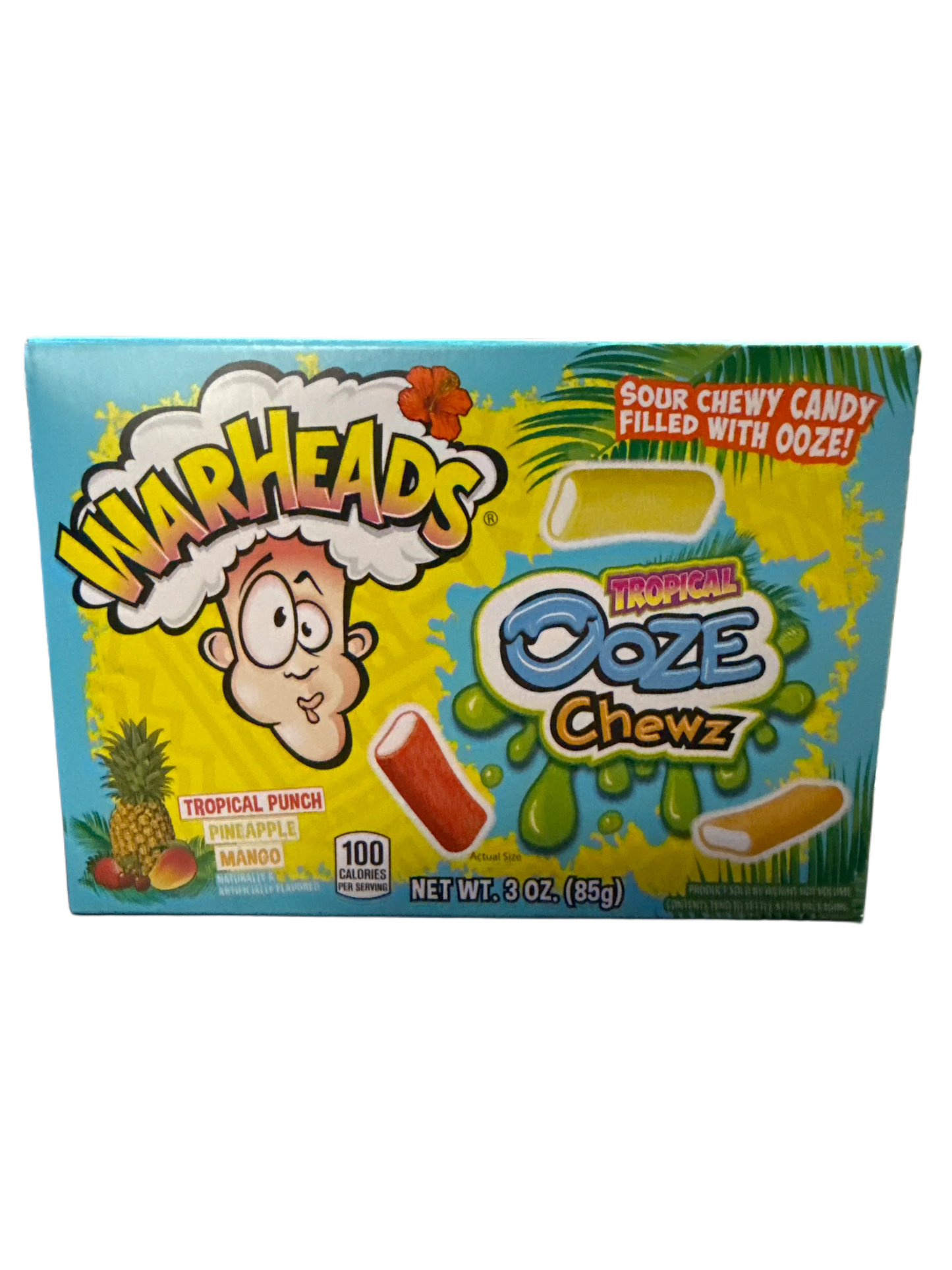 Warheads Sour Tropical Ooze Chewz 85G U.S Edition