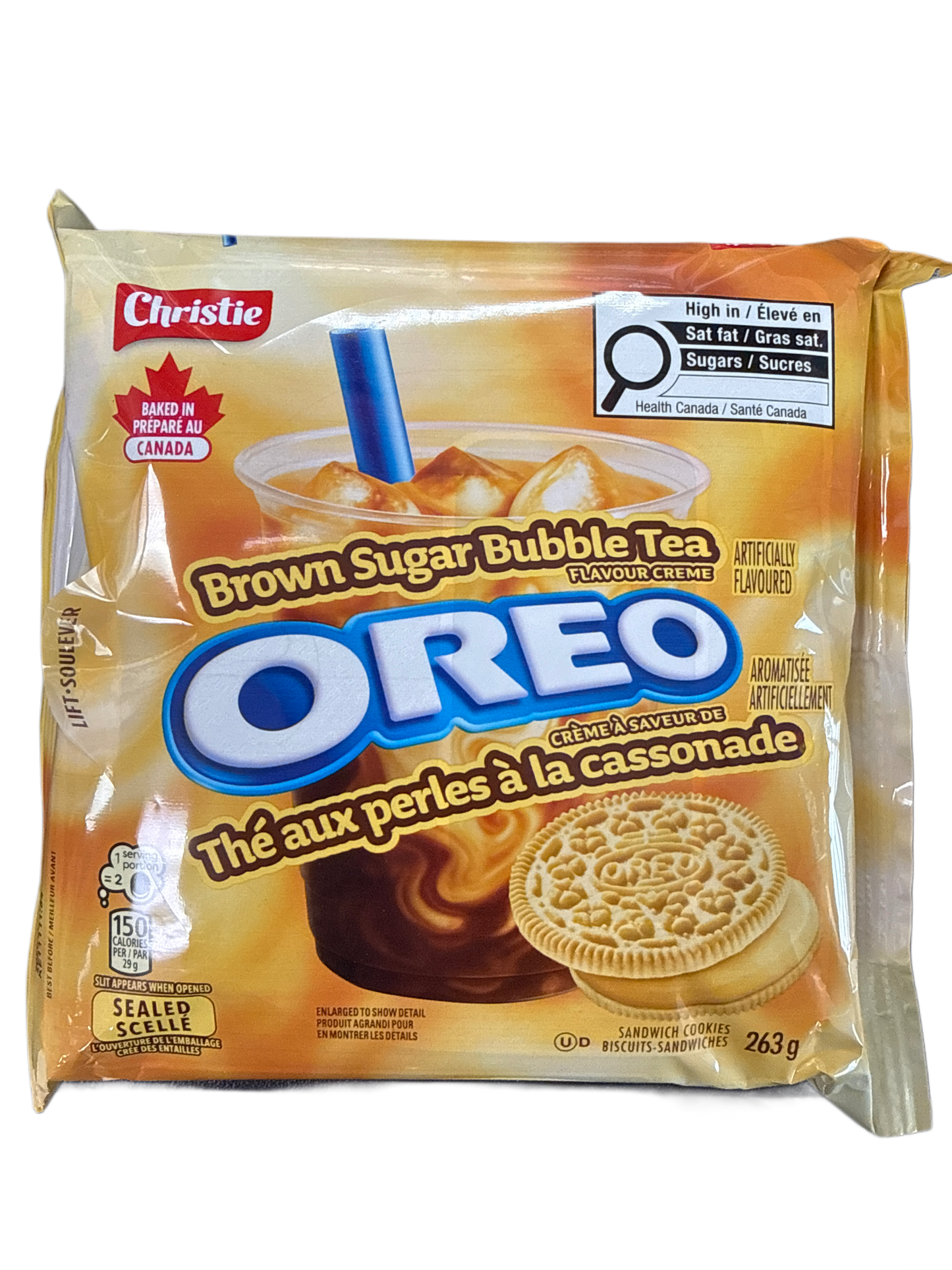 Oreo Limited Edition Brown Sugar Bubble Tea Flavor 263G - Canadian Edition