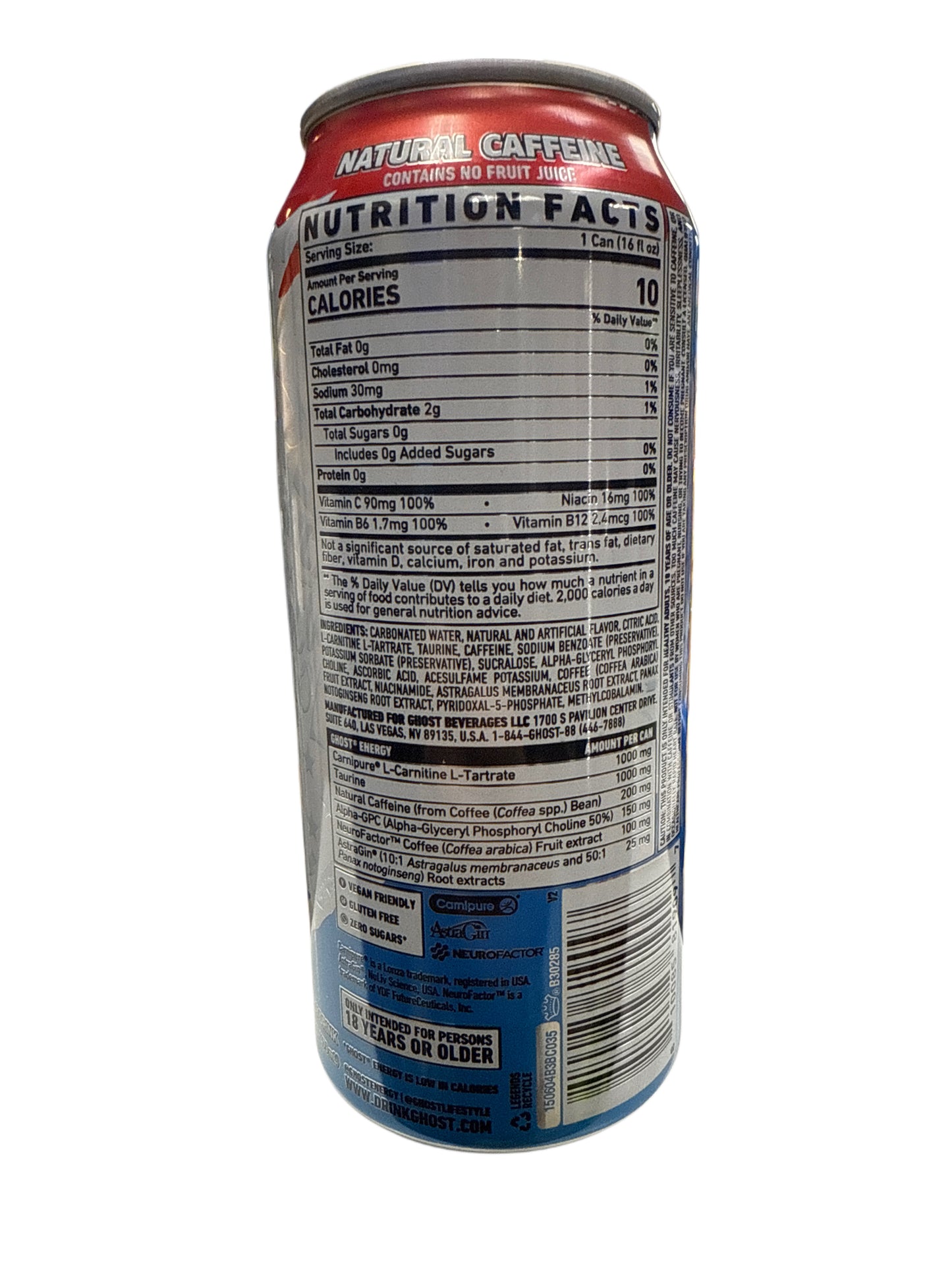 Ghost Energy 'MERICA POP Flavour 473ML - U.S Edition