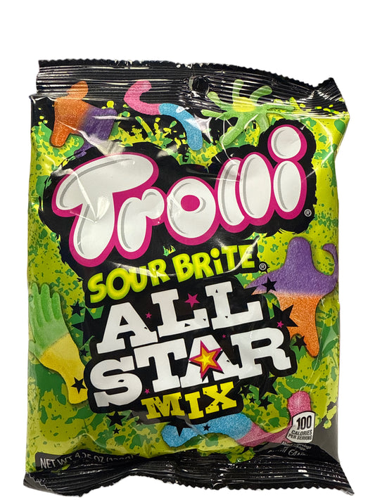 Trolli Sour Brite All Star Mix Gummies 120G - U.S Edition