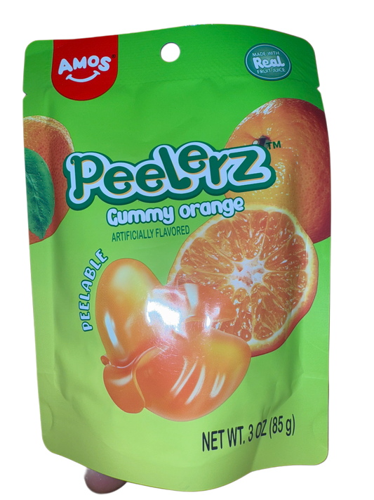 Amos Peelerz Gummy Orange 85G - U.S Edition