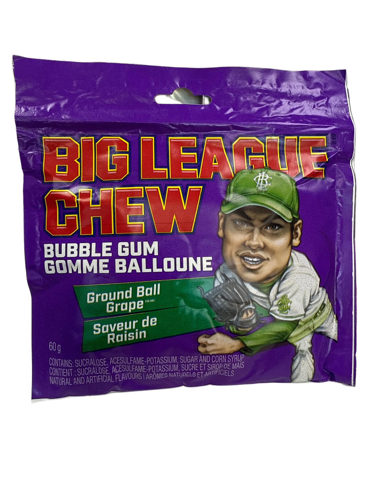 Big League Chew Ground Ball Traubengeschmack 60G - U.S. Ausgabe