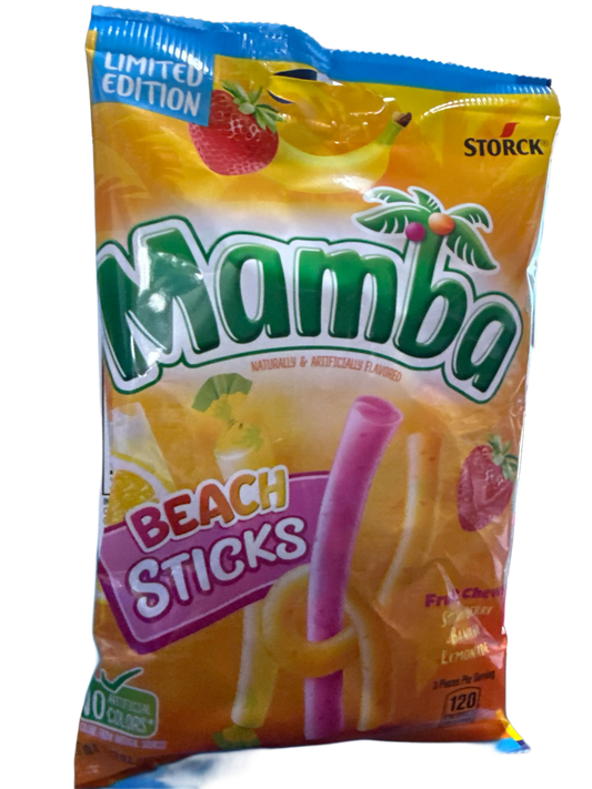 Mamba Beach Sticks Fruit Chews 90G - U.S Edition