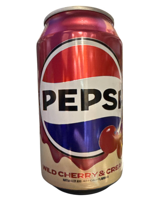 Pepsi Wild Cherry & Cream Soda Can 355ML - U.S Edition