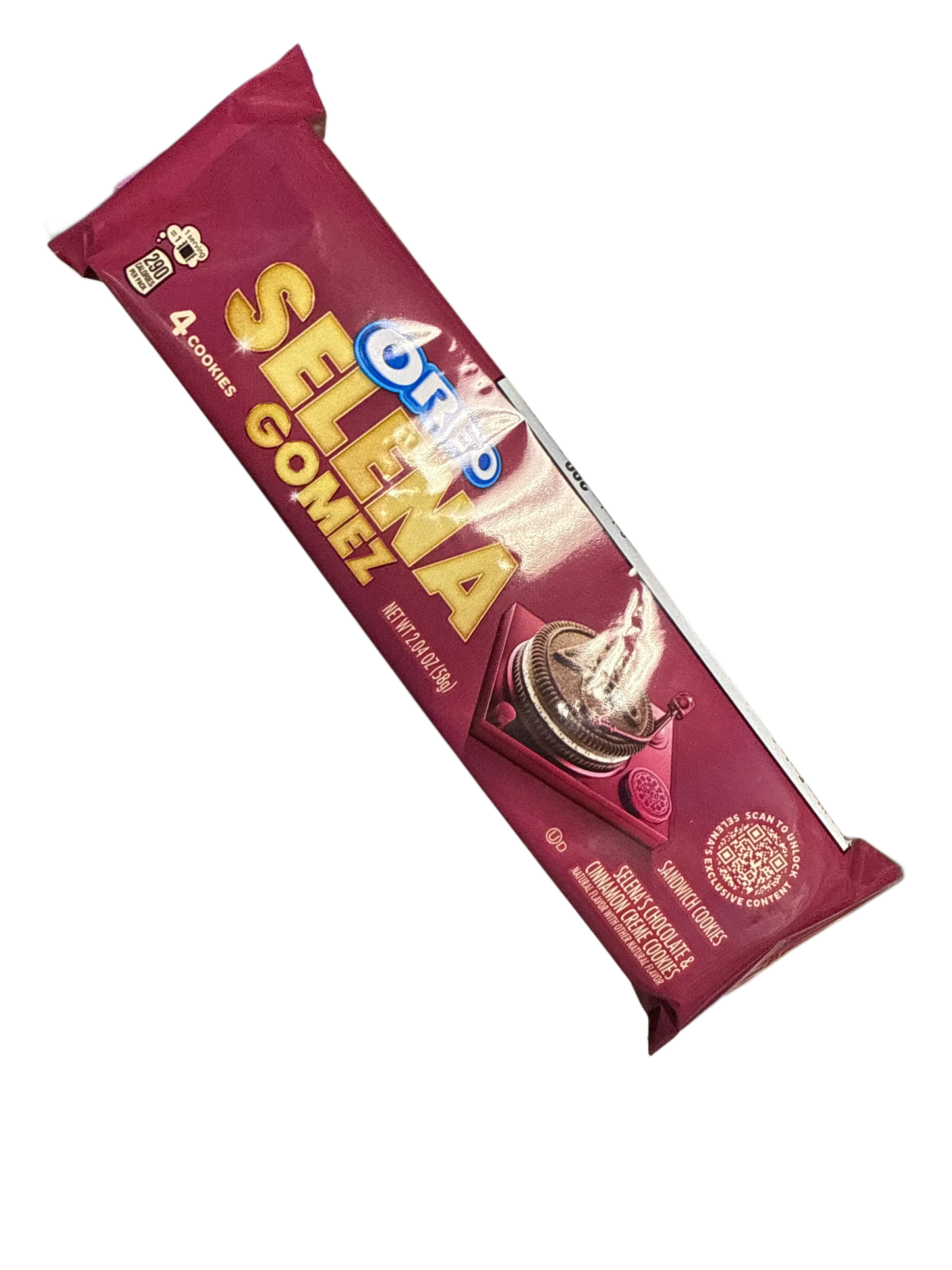 Oreo Selena Gomez Chocolate and Cinnamon Cream Cookies 58G - U.S Edition