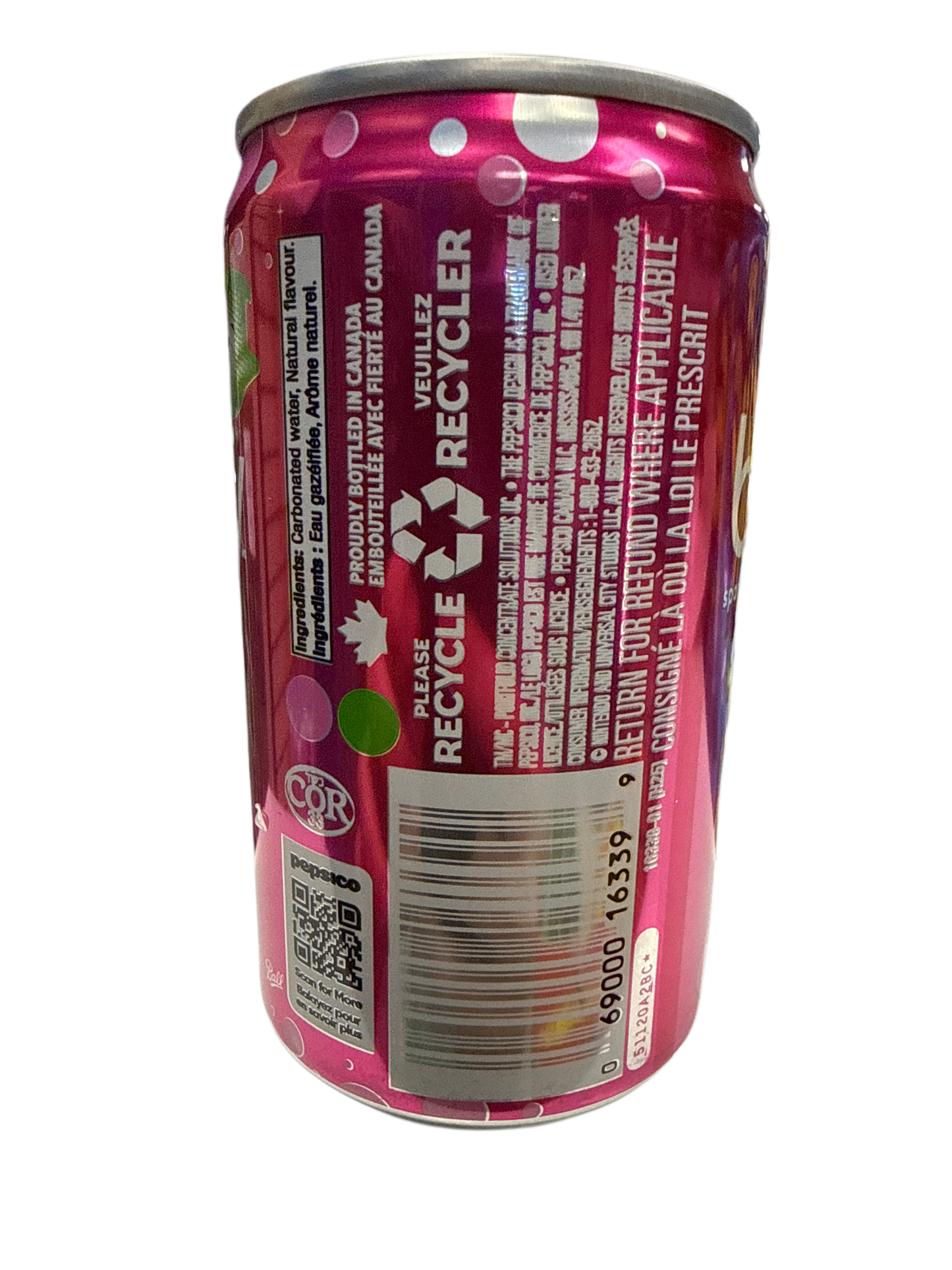 Bubly Limited Edition Super Mario Galaxy Melon Eclipse Flavour 222ML - Canadian Edition