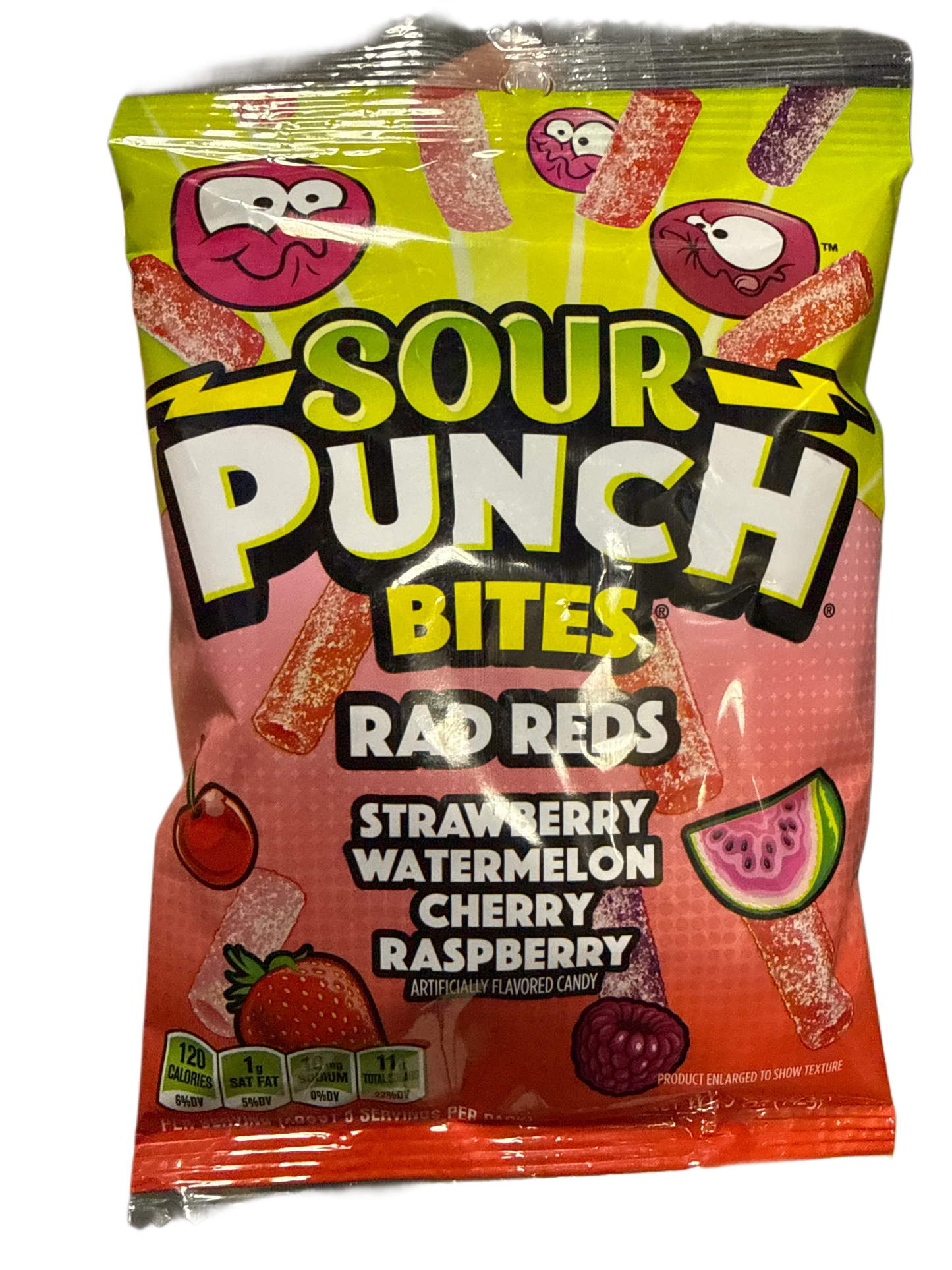 Sour Punch Bites Rad Reds Slik 142G - U.S Udgave