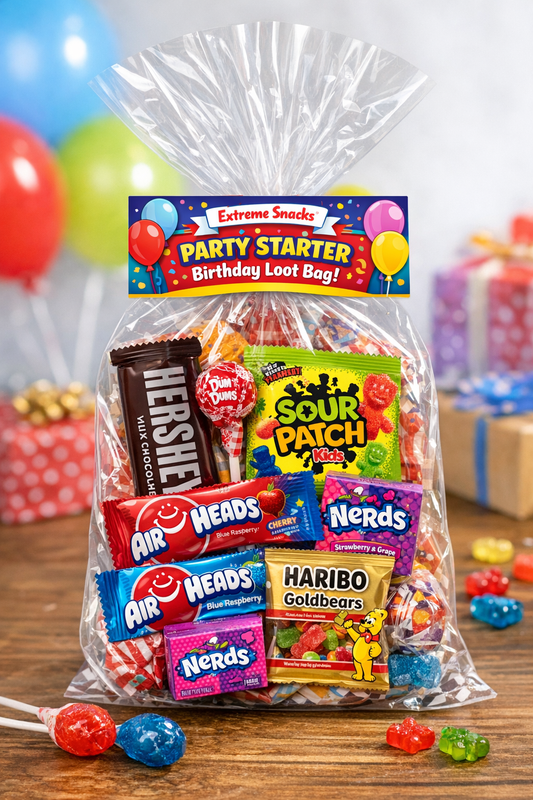 Extreme Snacks Party Starter Birthday Loot Bag