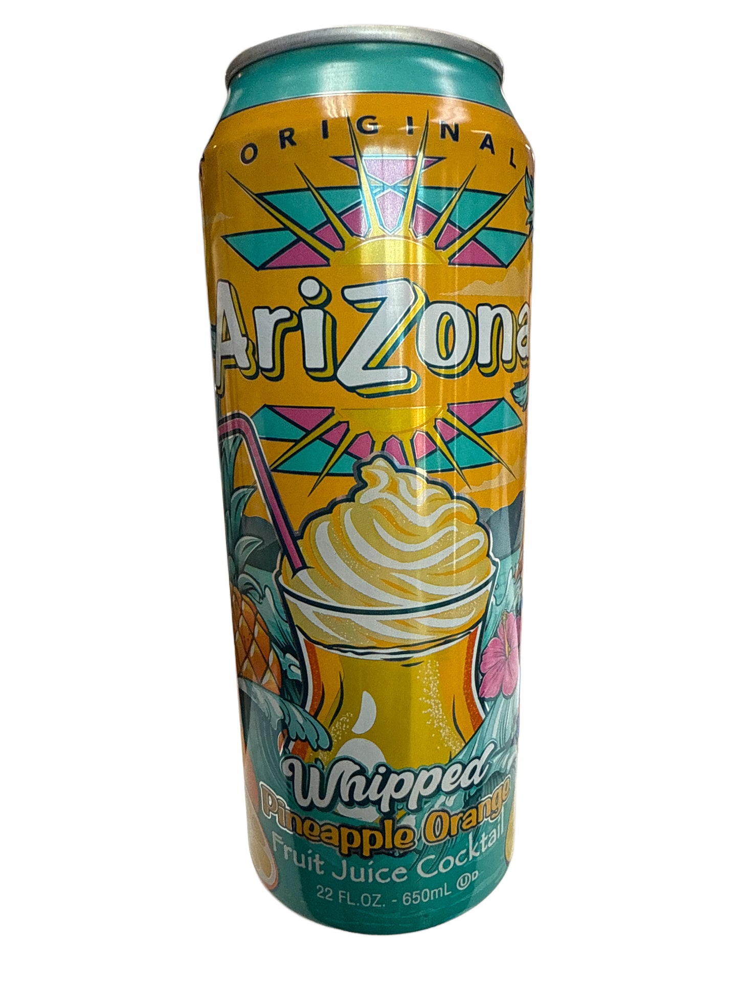 Arizona saveur ananas orange fouettée 650ML - Édition U.S