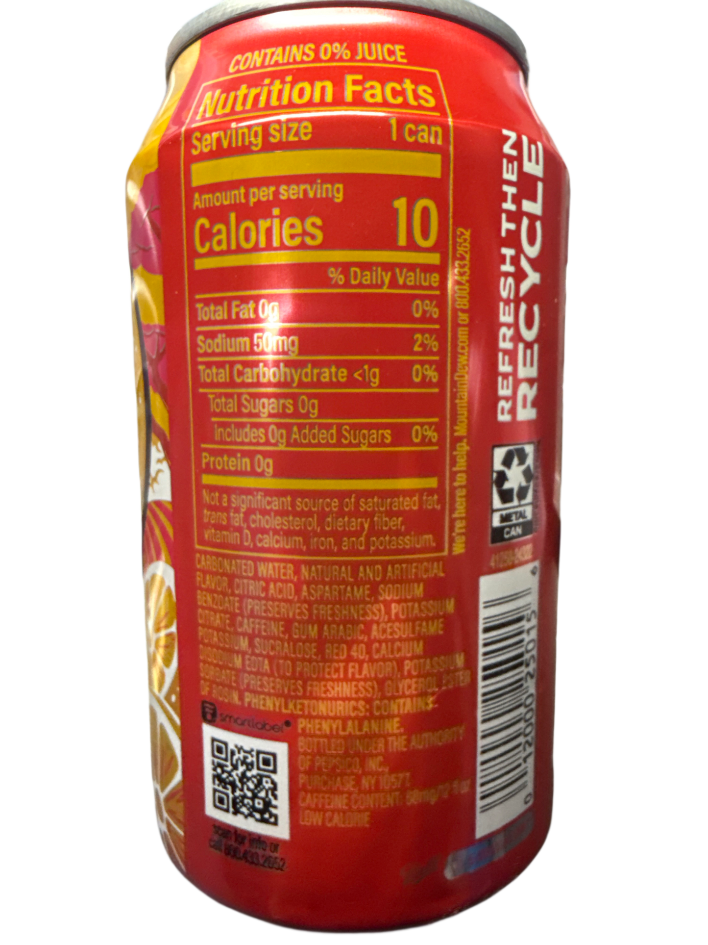 Mountain Dew Trolli Cherry Lemon Flavoured Can 355ML - U.S Edition