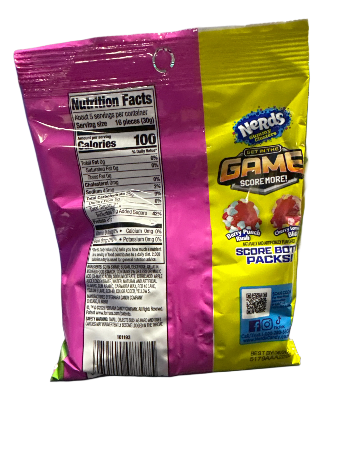 Nerds Gummy Clusters Limited Edition Cherry Lemonade Flavour 141G - U.S Edition