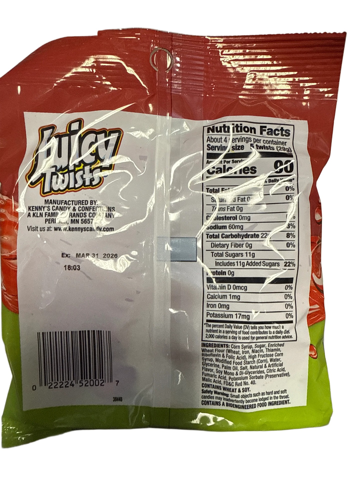 Juicy Twists Cherry Limeade Flavour Candy 113G - U.S Edition