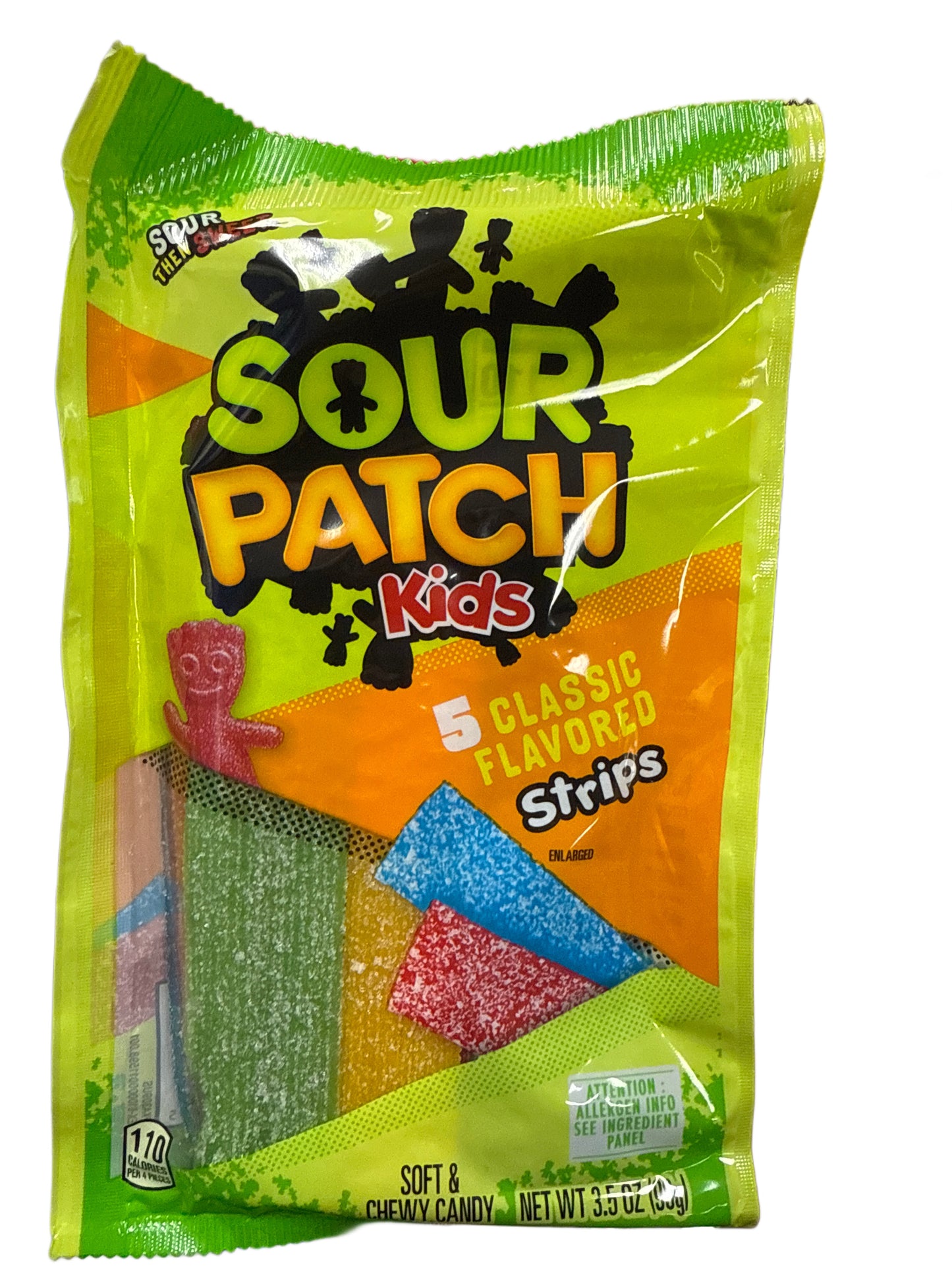 Sour Patch Kids 5 Classic Flavoured Candy Strips 99G - Mexico Edition