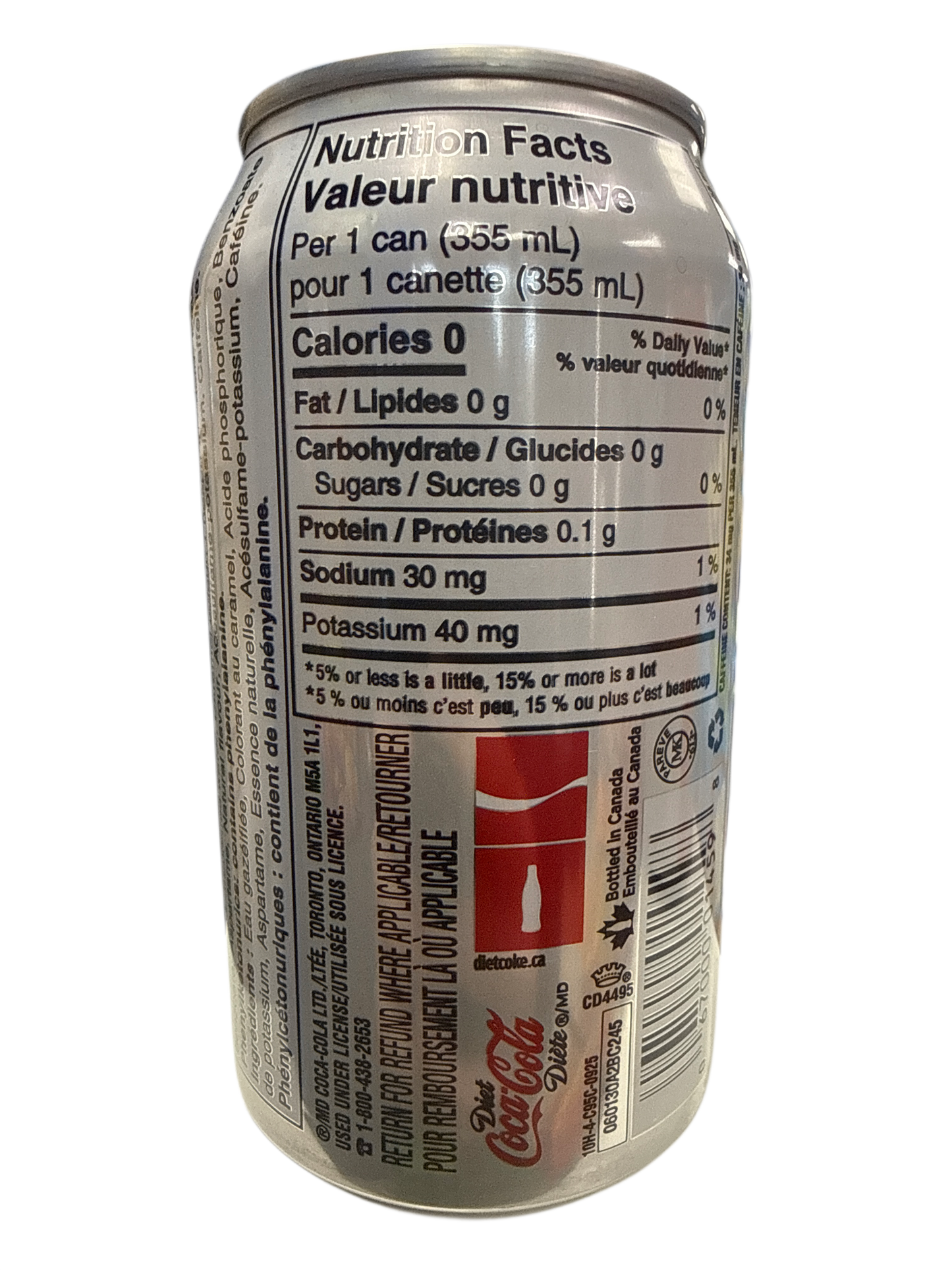 Coca Cola Diet Cherry Can 355ML - Canadian Edition