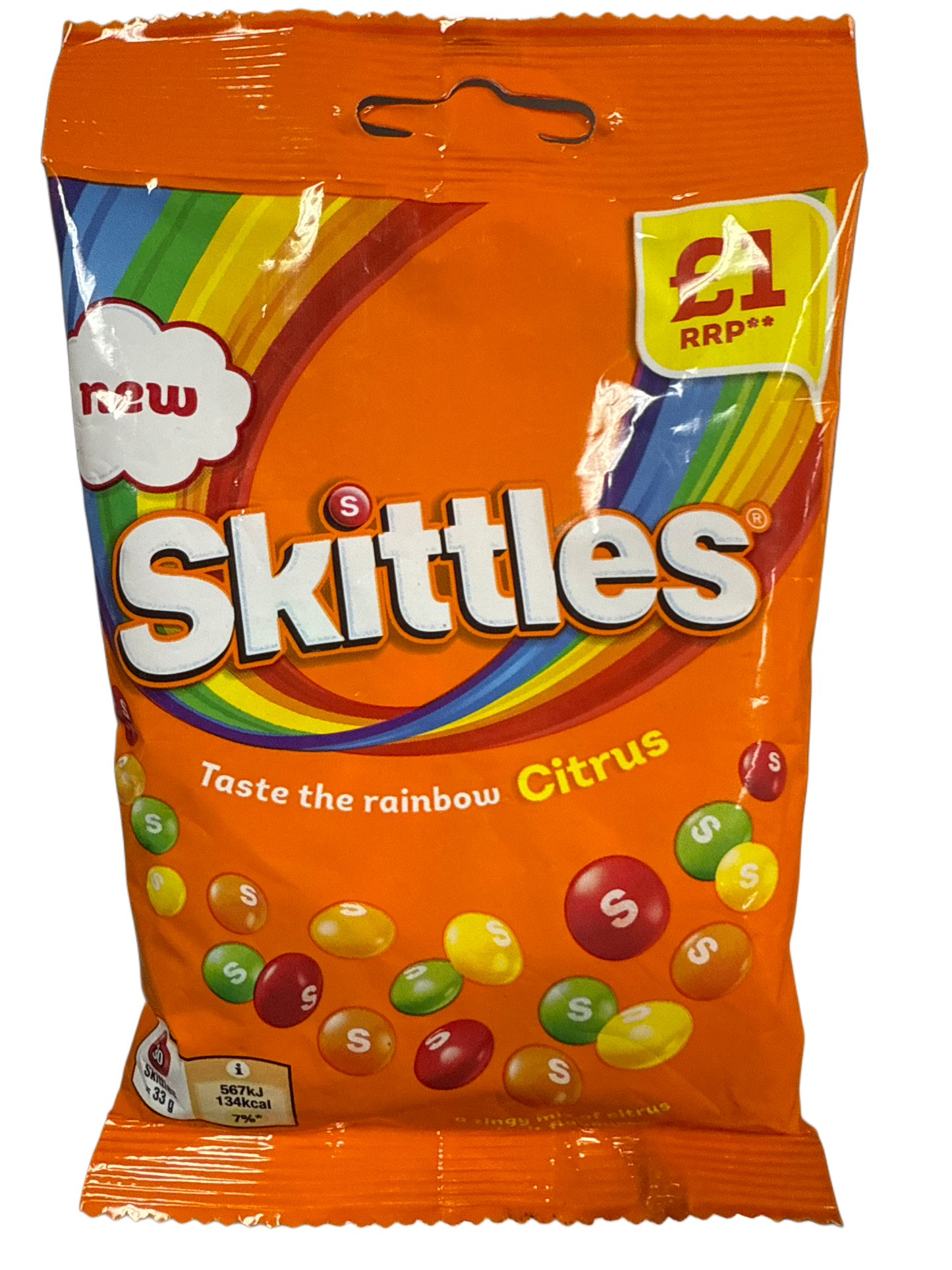 Skittles Citrus Flavour 109G - U.K Edition