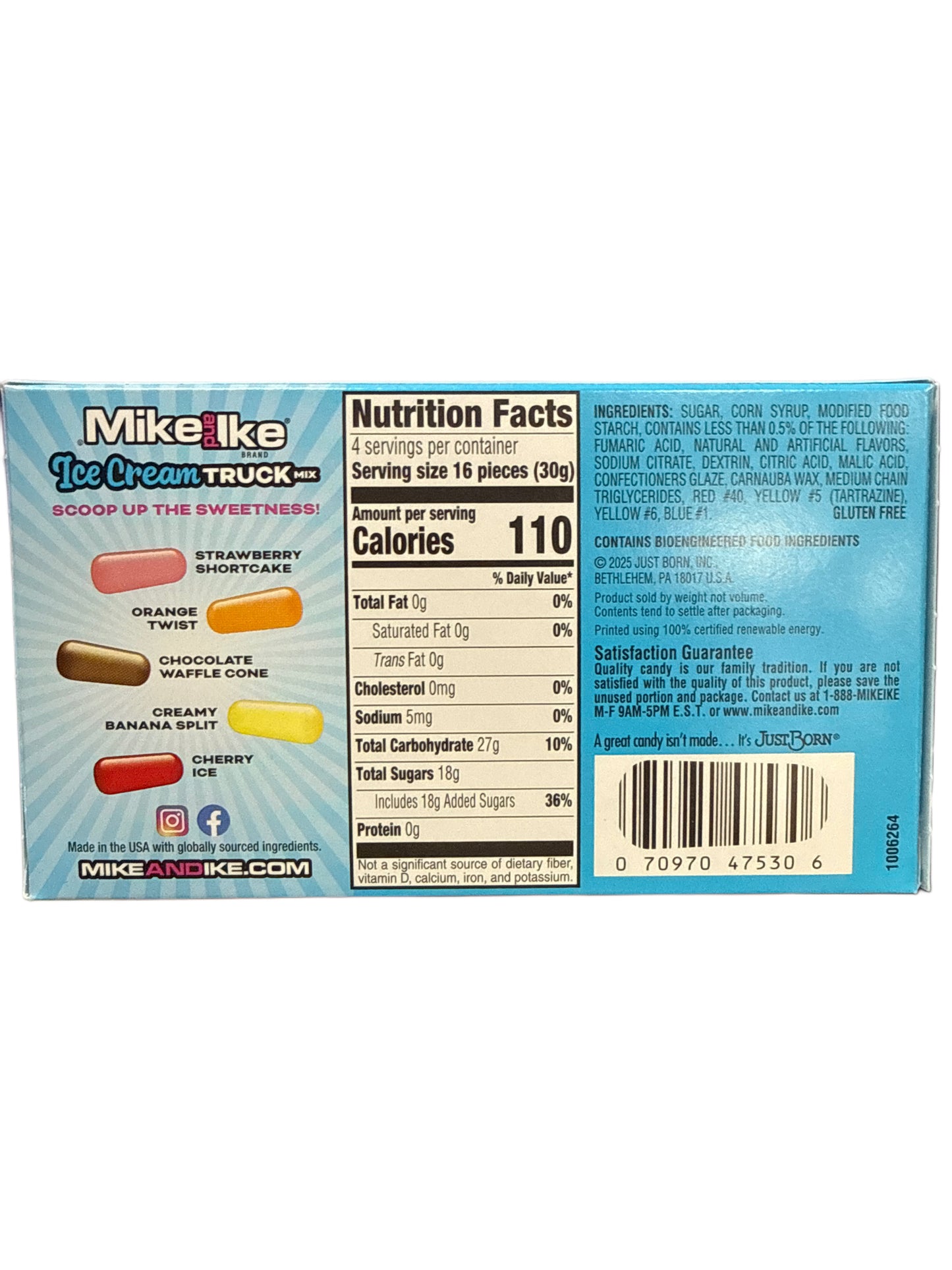 Mike And Ike Ice Cream Truck Mix 120G - U.S Edition