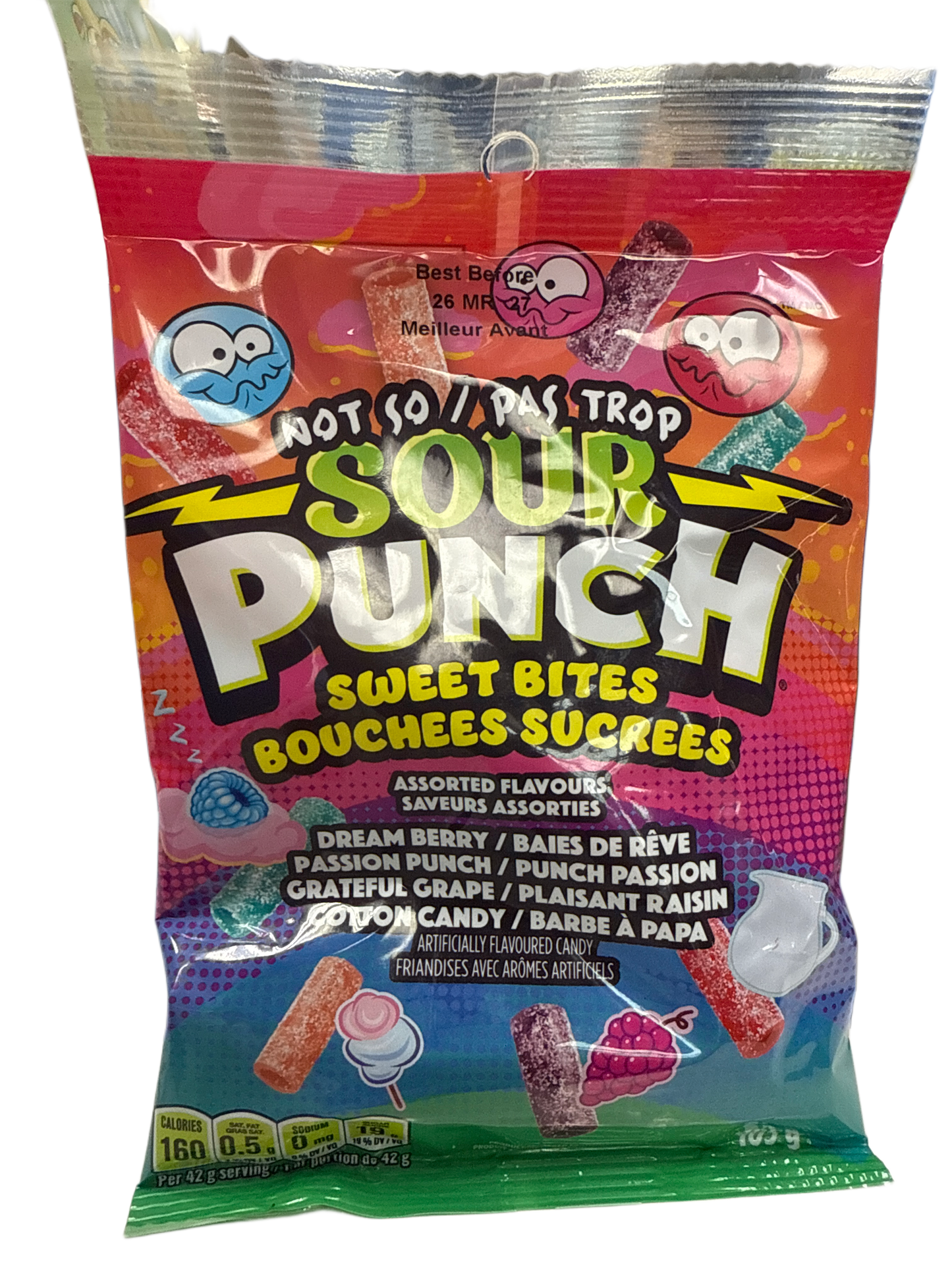 Sour Punch Not So Sour Sweet Bites 105G - U.S Edition