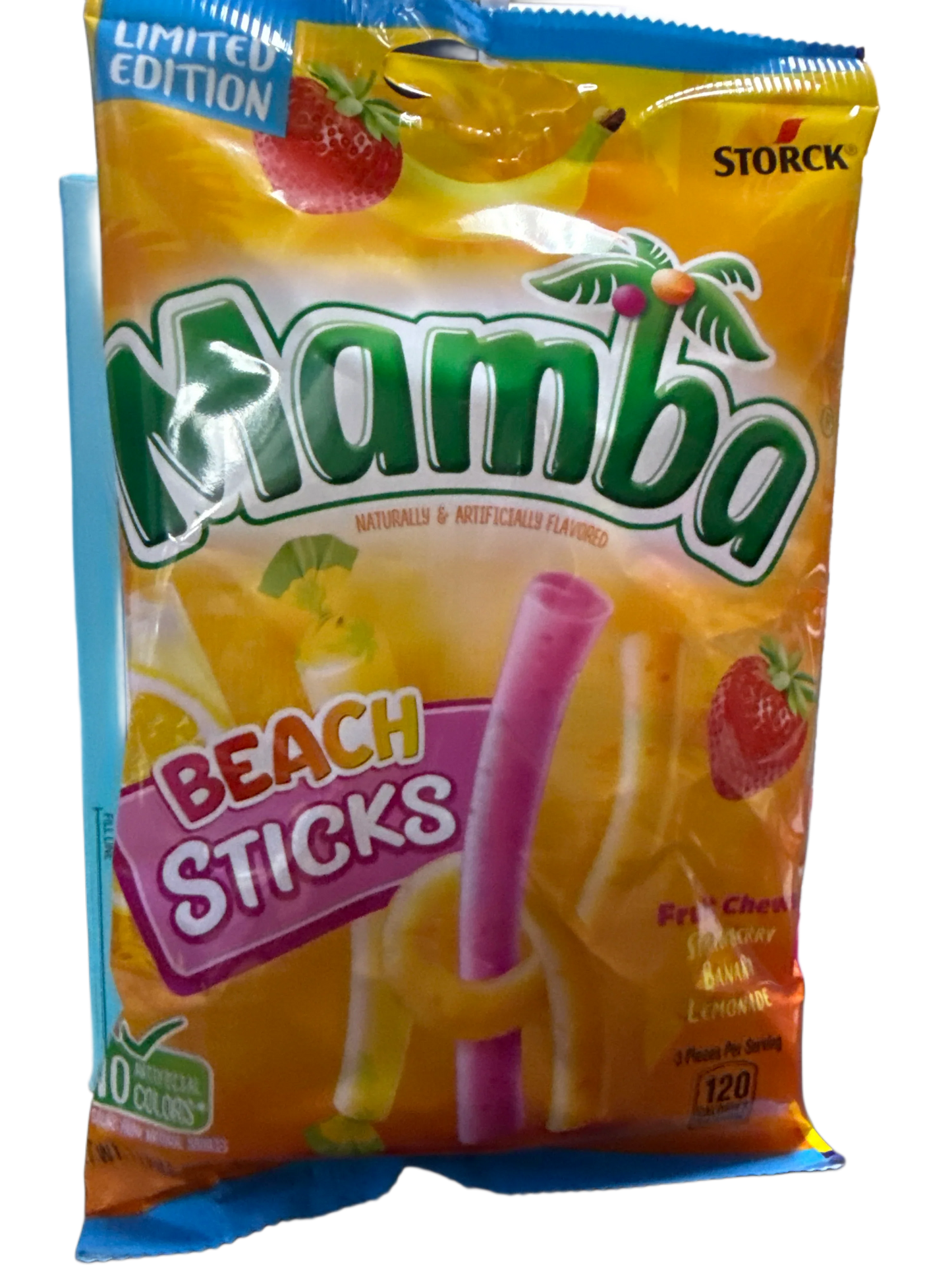 Mamba Beach Sticks Fruit Chews 90G - U.S Edition