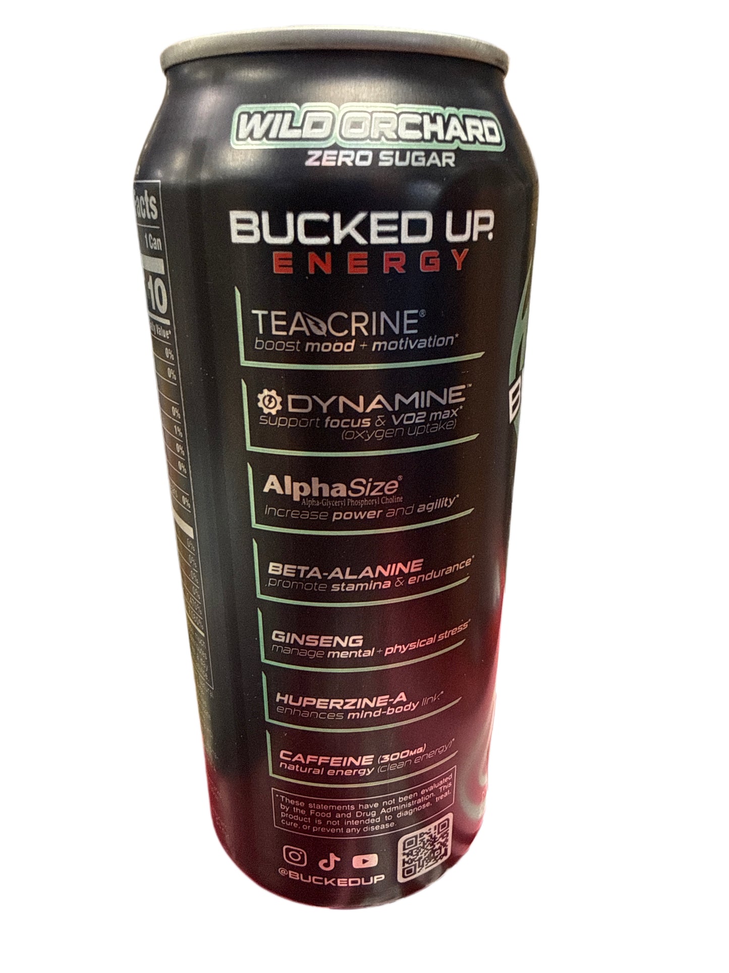 Bucked Up Zero Sugar Wild Orchard Energy Drink 473ML - International Edition