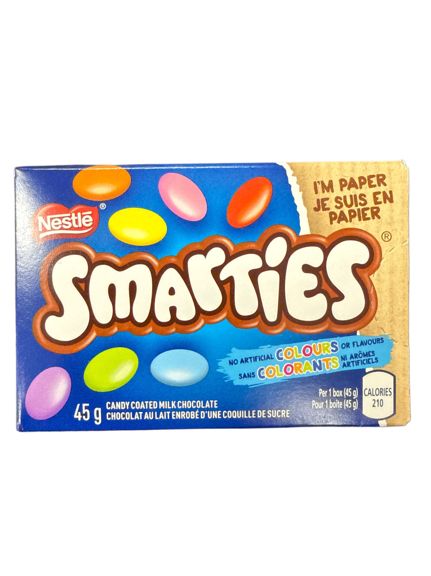 Smarties Chocolate con Leche Cubierto de Caramelo 45G - Edición Canadiense