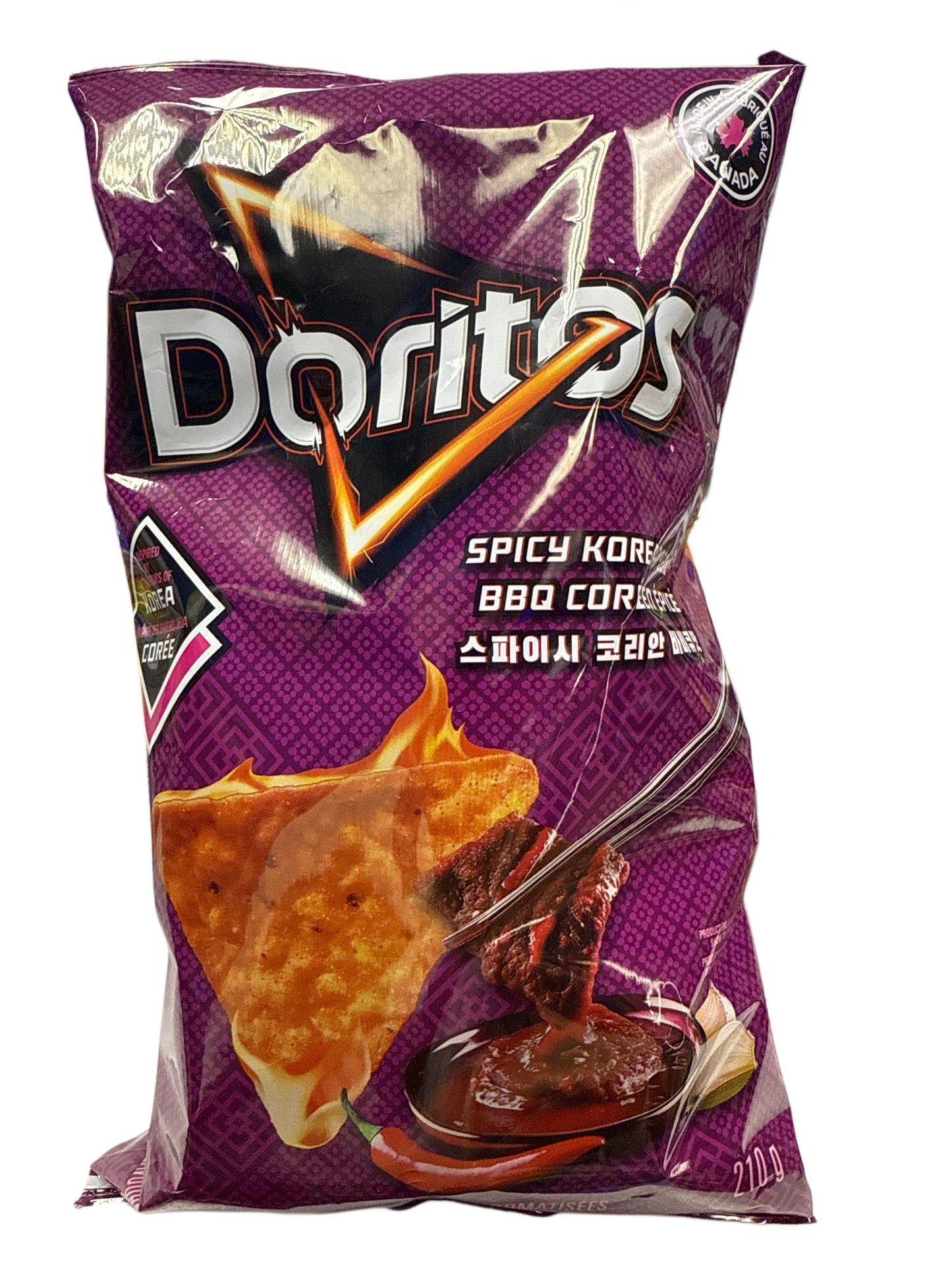 Doritos Spicy Korean BBQ Chips 210G - Canadian Edition