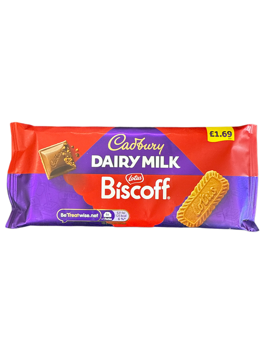 Cadbury Dairy Milk Biscoff 95G - Edizione Regno Unito