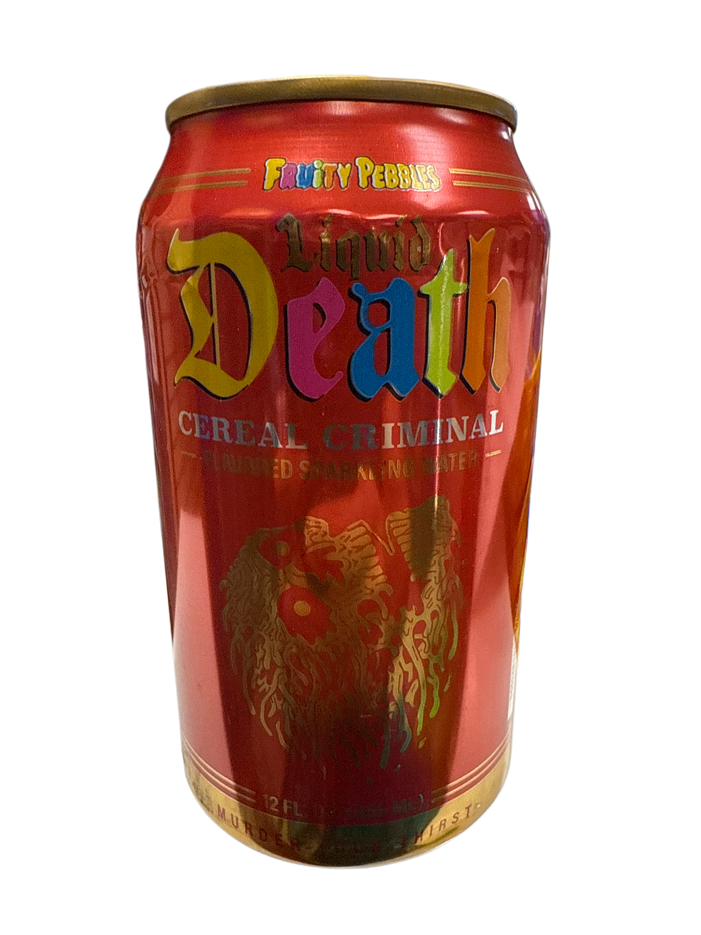 Liquid Death Limited Edition Cereal Criminal  Fruity Pebbles Flavour 355ML - U.S Edition