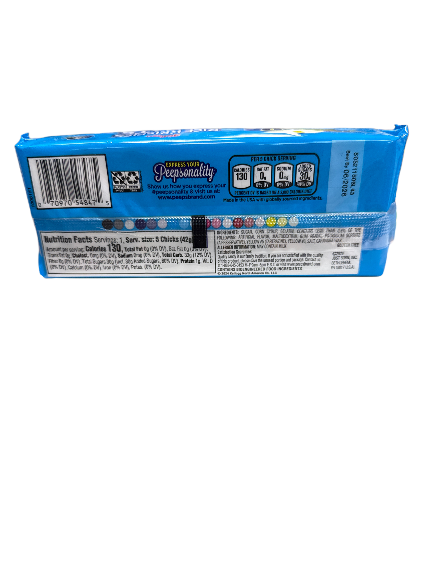 Peeps Rice Crispy Flavoured Easter Marshmallows 42G - U.S Edition