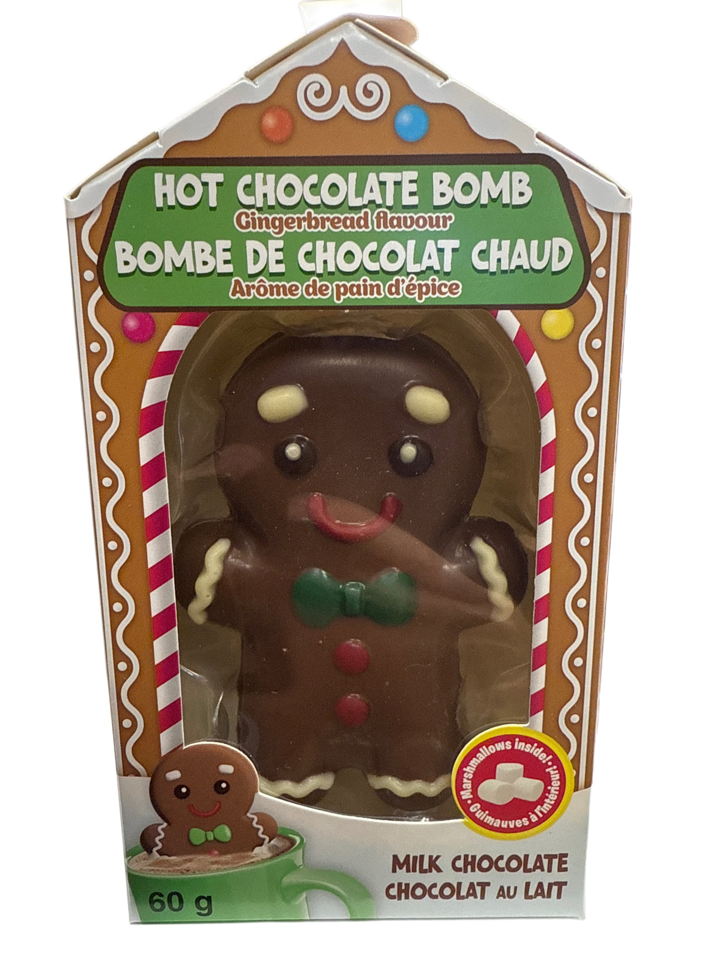 Heiße Schokolade Bombe Weihnachts Lebkuchen Geschmack 60G - U.S. Ausgabe