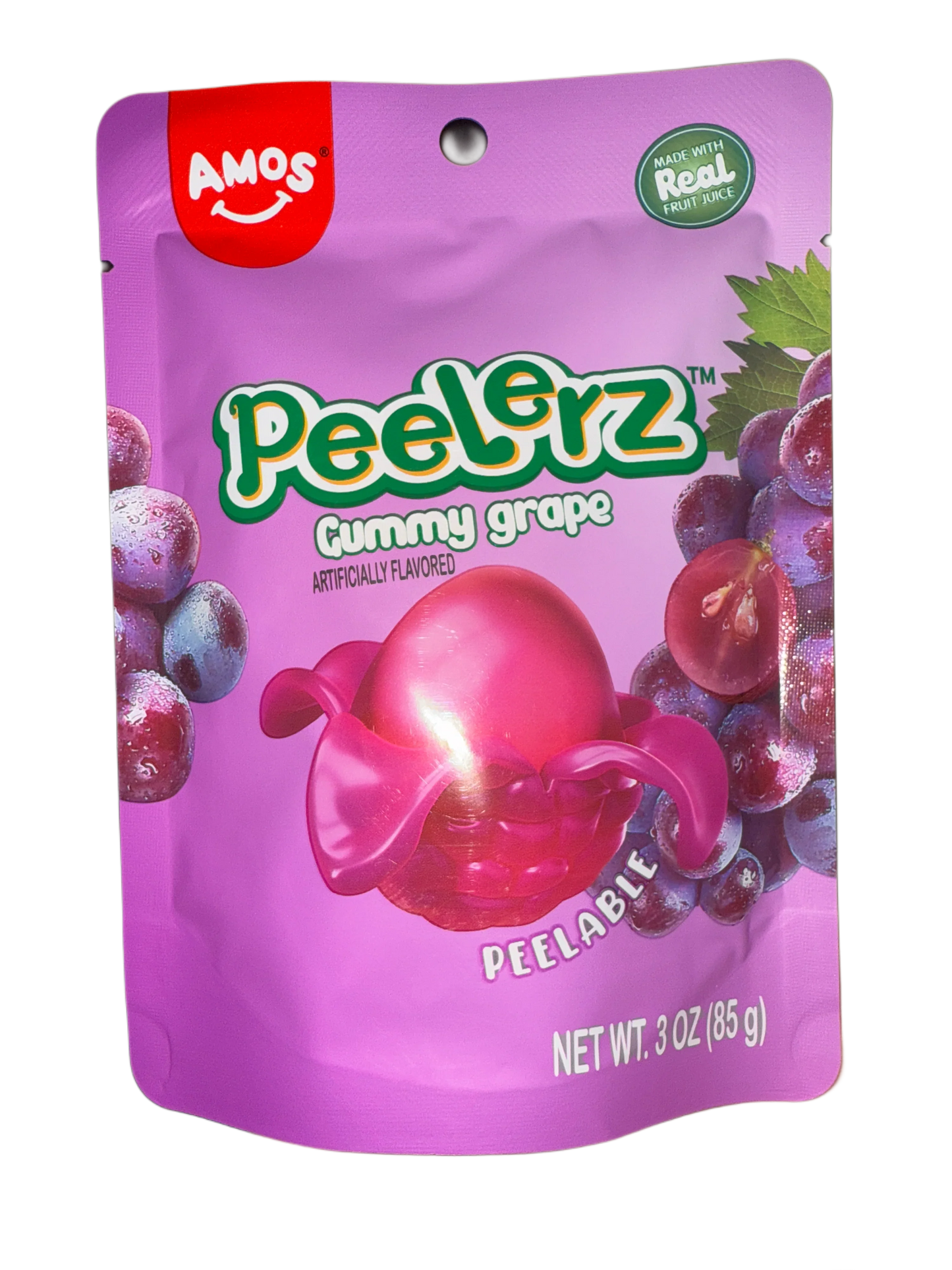 Amos Peelerz Gummy Grape 85G - U.S Edition