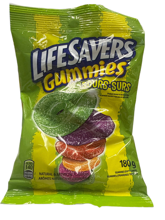 Bonbons gélifiés acidulés Life Savers 180G - Édition canadienne