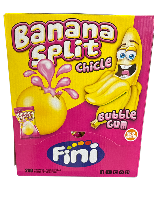Fini Banana Split Gomma da Masticare 200 Pezzi Singolarmente Incartati - Edizione Regno Unito
