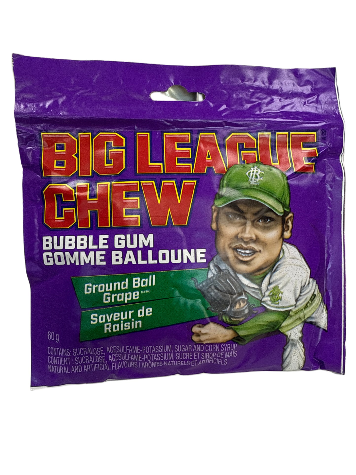 Big League Chew Ground Ball Traubengeschmack 60G - U.S. Ausgabe