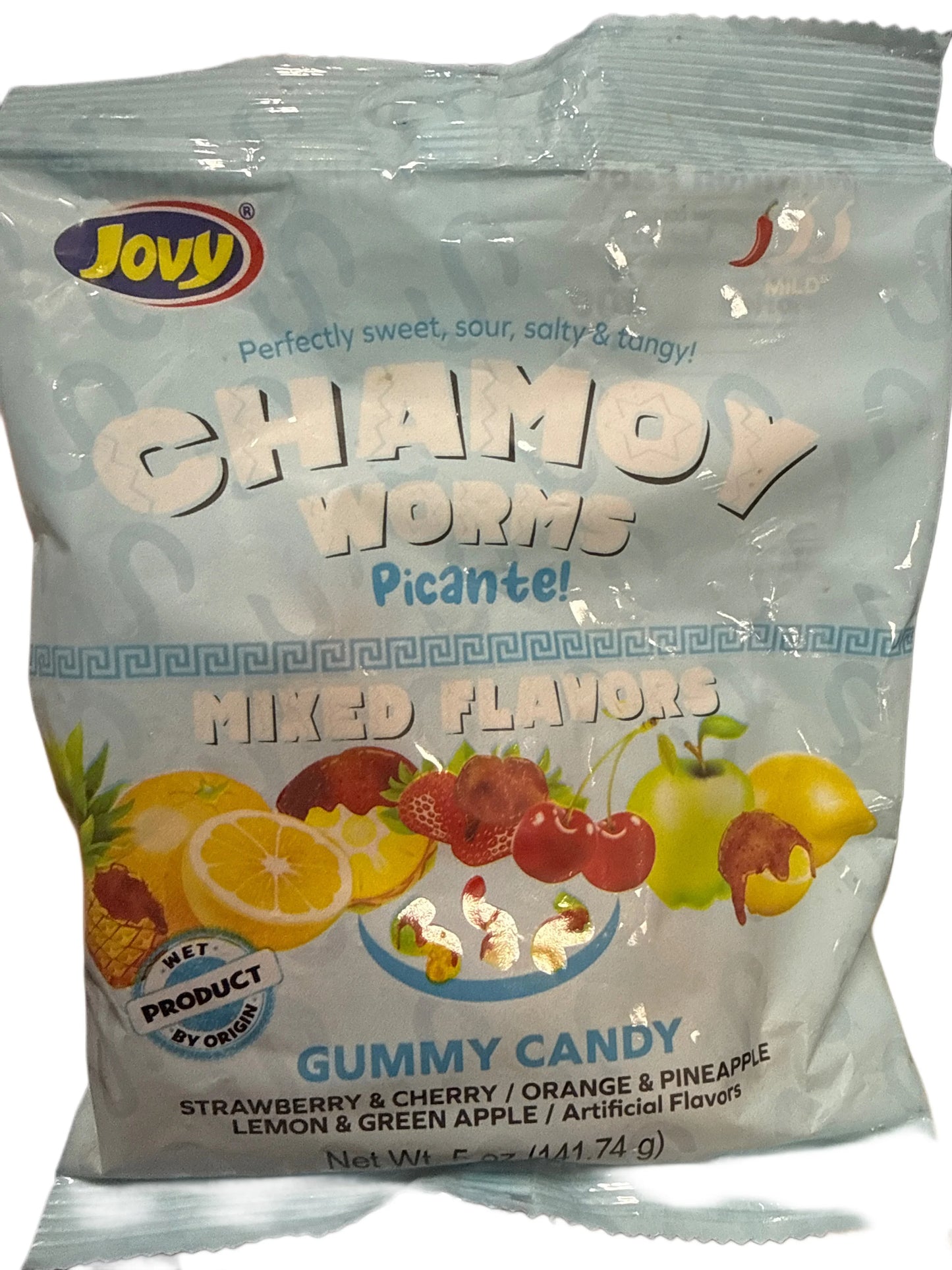 Chamoy Würzige Würmer Gemischte Fruchtgummi 141,7G - Mexiko Ausgabe