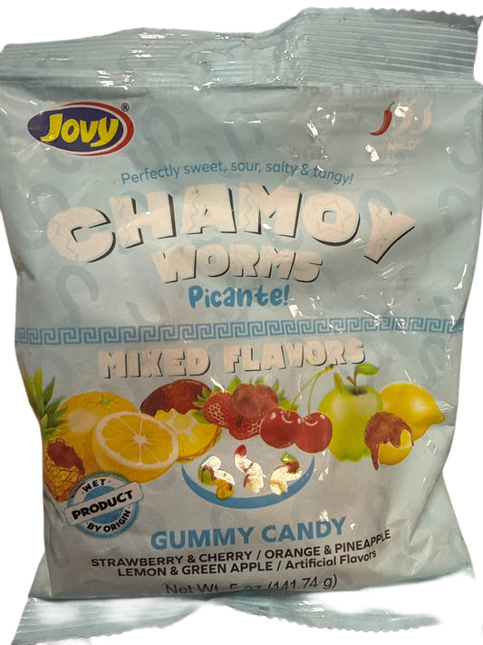 Chamoy Würzige Würmer Gemischte Fruchtgummi 141,7G - Mexiko Ausgabe