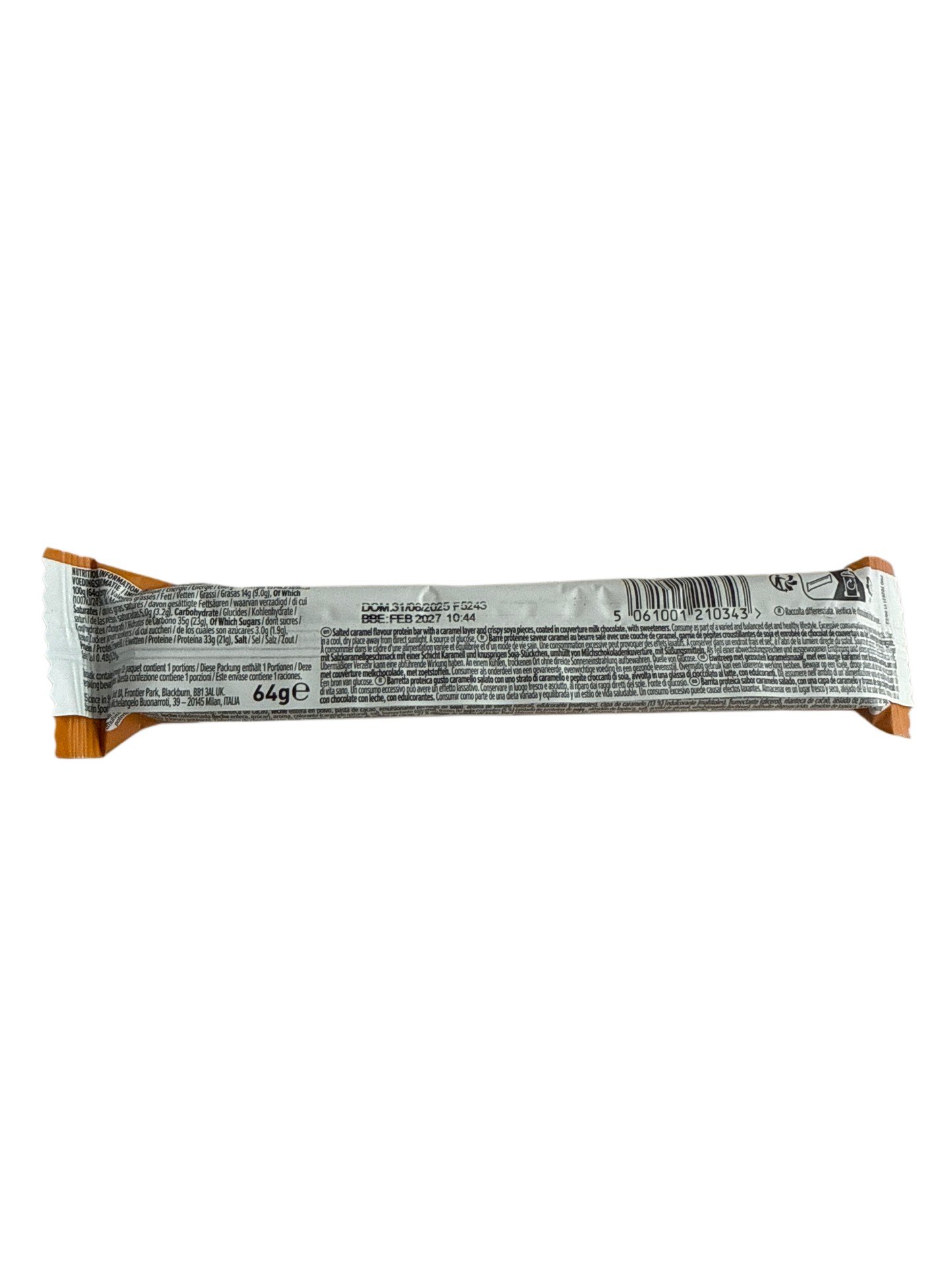 PhD Smart 21 Gram Salted Caramel Protein Bar 64G - U.K Edition