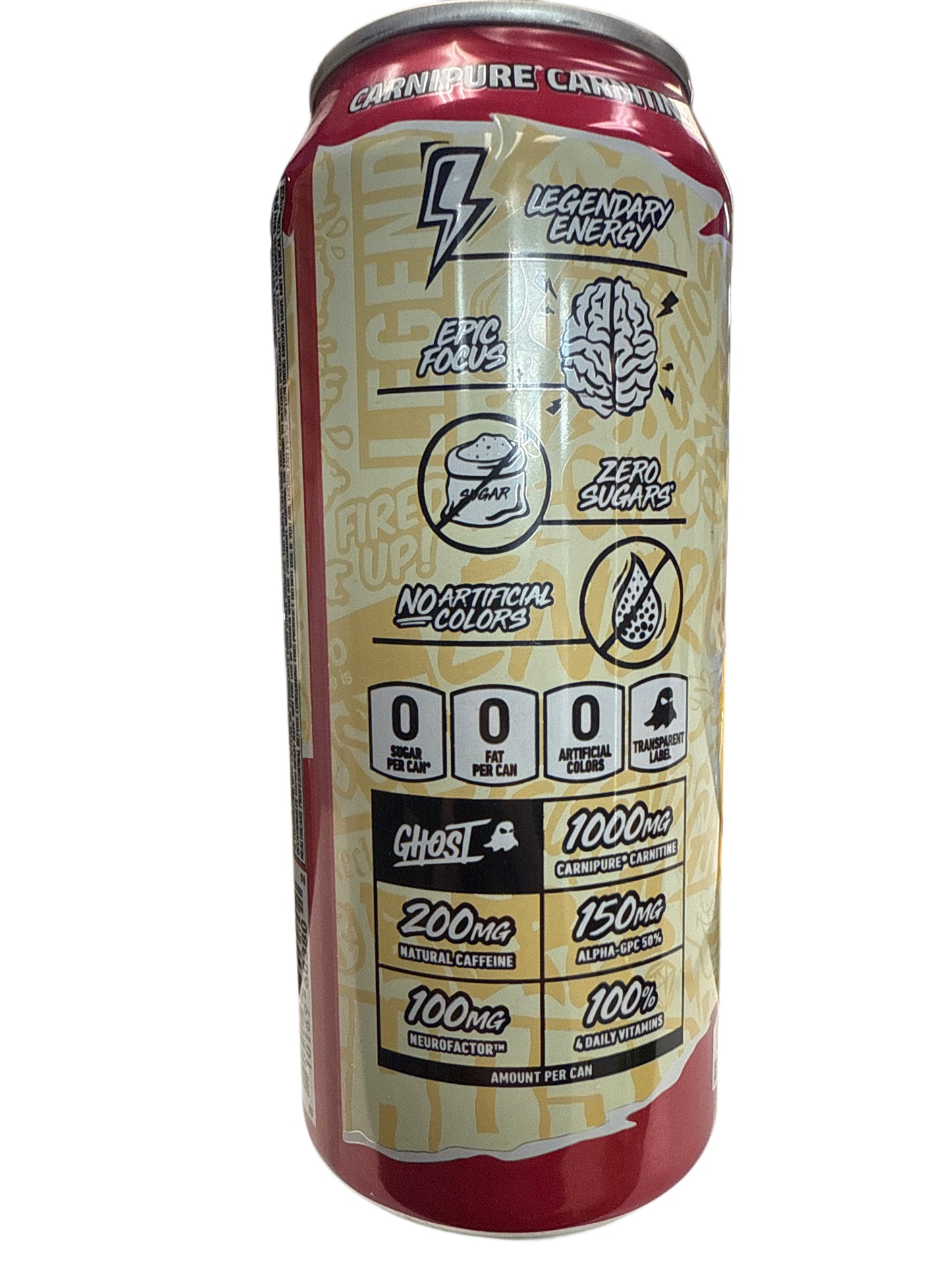 Ghost Zero Sugar Raspberry Cream Energy Drink 473ML - U.S Edition