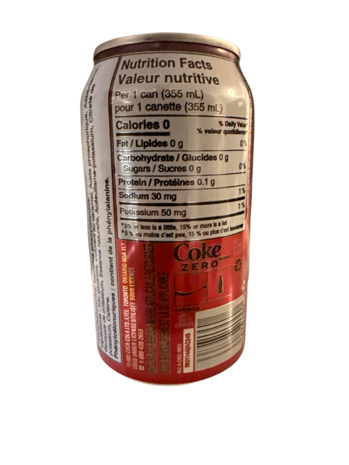 Coca Cola Zero Sugar Cherry Can 355ML - Canadian Edition